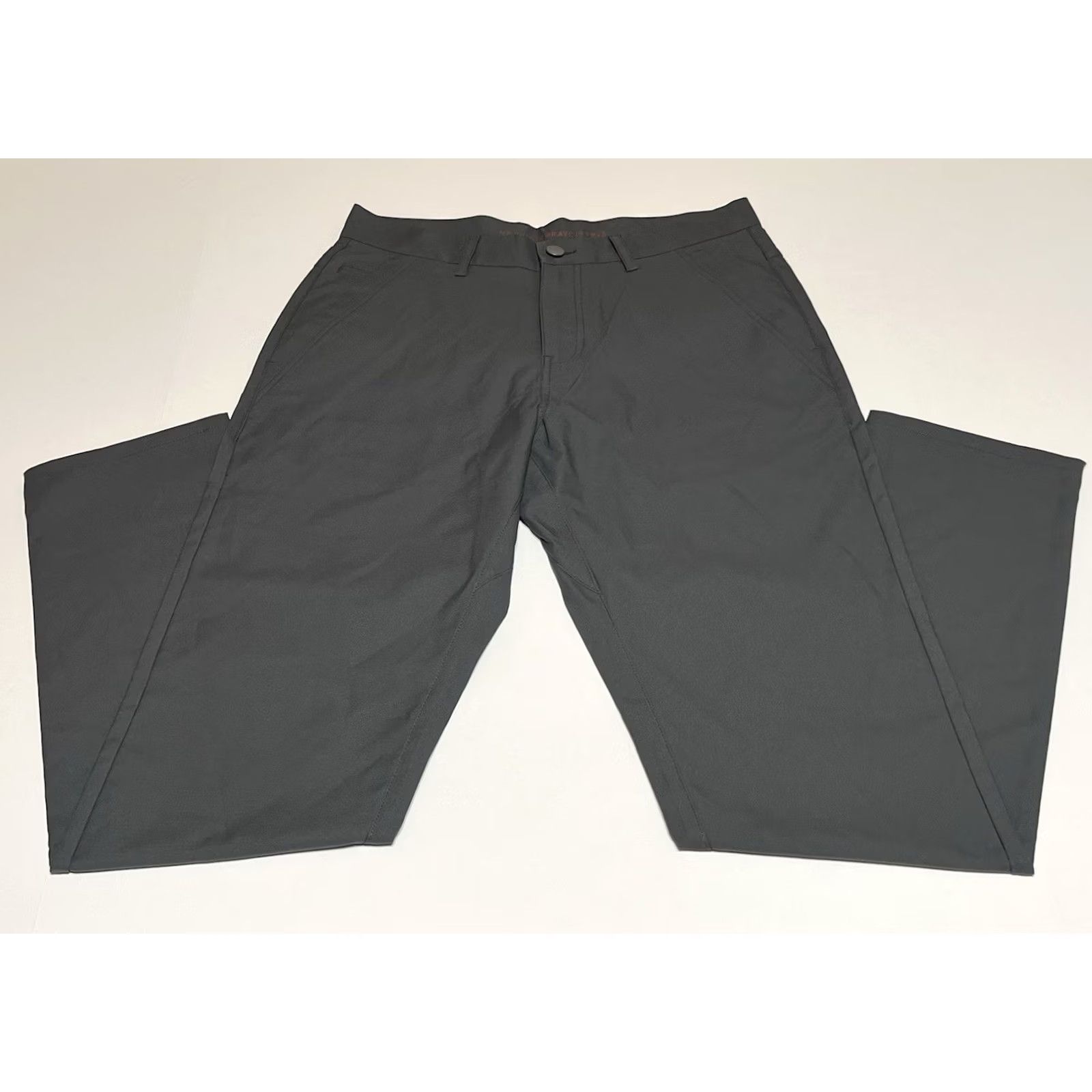 Vintage Marcus Pierce Renegade Pants Mens 30x32 Gray Chino Slim Tapered 30x30.5 5-Pocket Front Flat Front Modern City College Sports Button Zip Regular Size US 30 / EU 46 - 2 Thumbnail