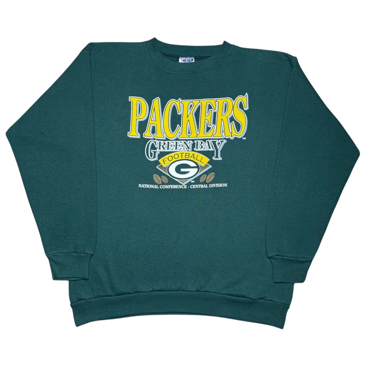 NFL Vtg 1990s NFL Green Bay Packers Trench Spell Out Sweatshirt Size US L / EU 52-54 / 3 - 1 Thumbnail