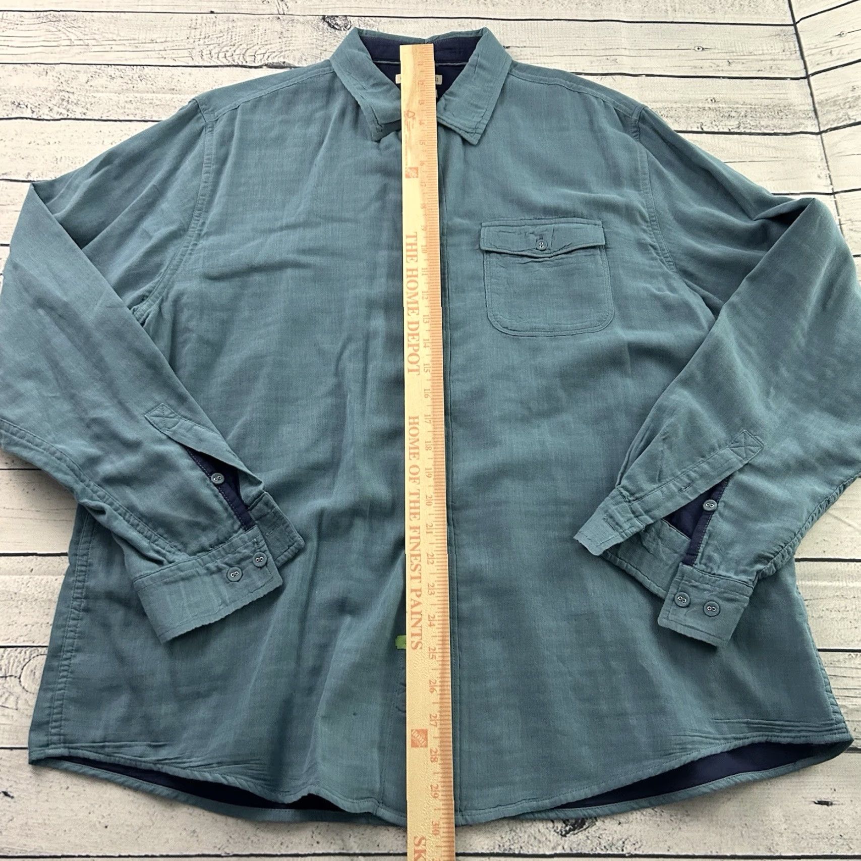 Carbon2Cobalt VINTAGE Carbon 2 Cobalt Shirt Long Sleeve Button Front 100% Cotton Men's Large Blue Size US L / EU 52-54 / 3 - 3 Thumbnail