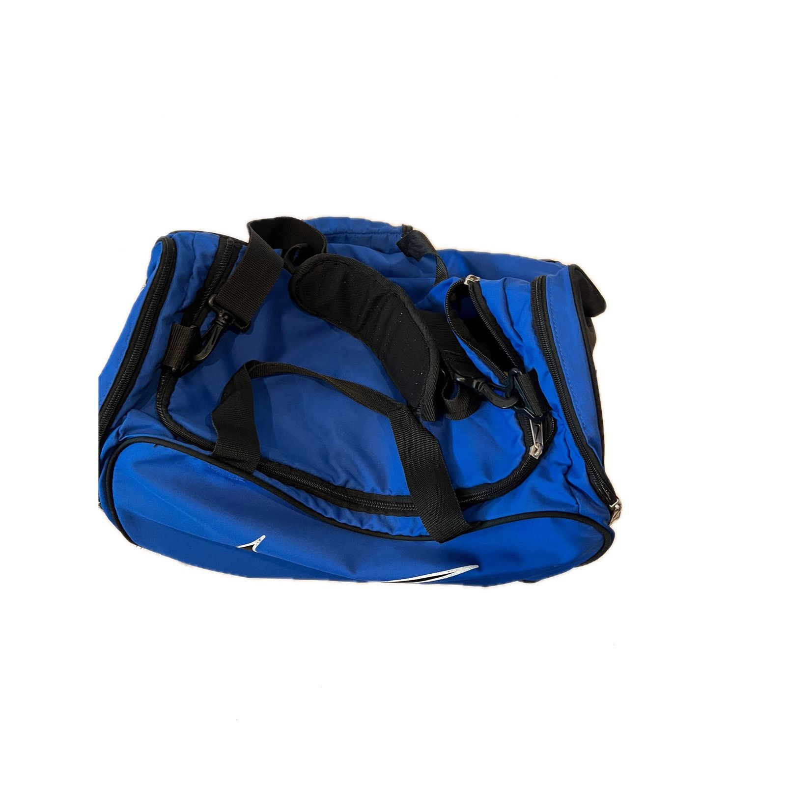 Nike Vintage Nike Blue Black Gym Duffel Bag 18x10x10 Size ONE SIZE - 2 Thumbnail