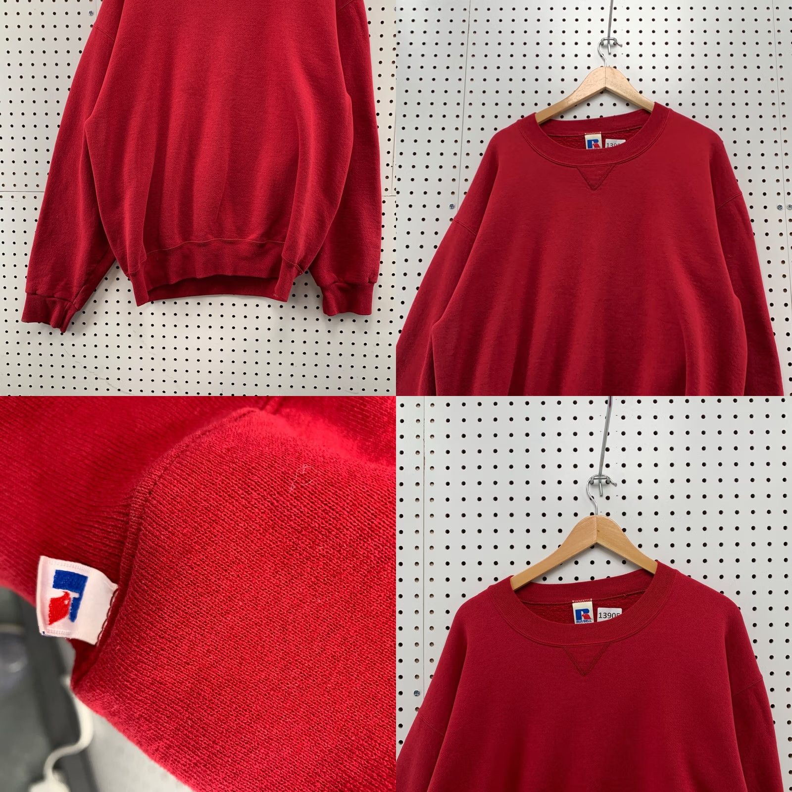 Russell Athletic VINTAGE Russell Athletic Sweatshirt Mens Large Tall LT Red Fleece Crewneck Sports 90s Men Größen? Size US L / EU 52-54 / 3 - 8 Thumbnail