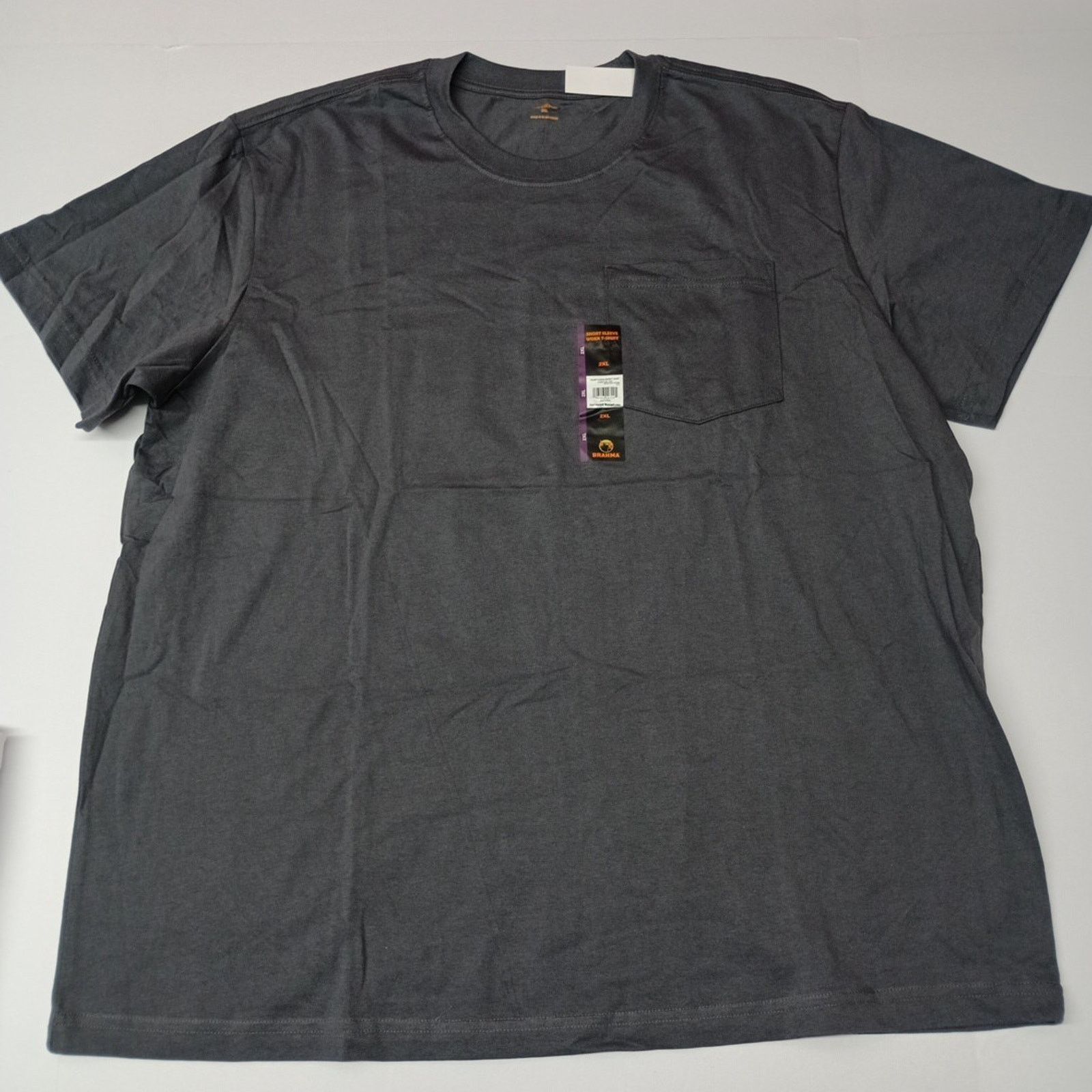 Other 2 Brahma Core Work T-Shirt 2XL 50-52 Gray , White Pocket Tee Size US XXL / EU 58 / 5 - 2 Thumbnail