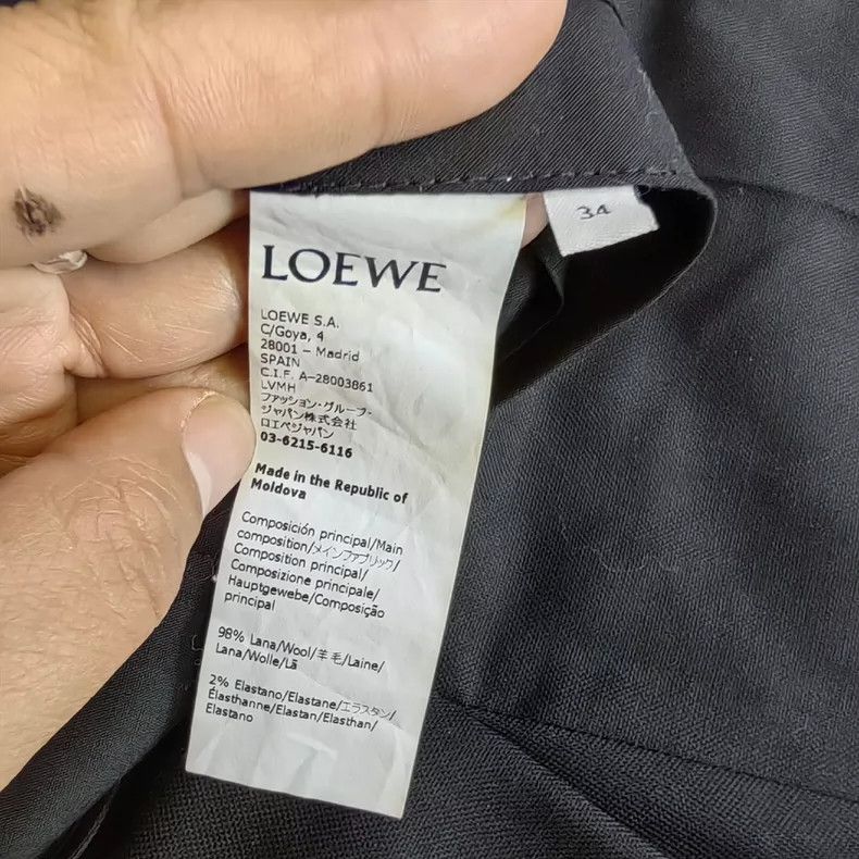 Loewe LOEWE Black wool trousers Size 34S - 5 Thumbnail