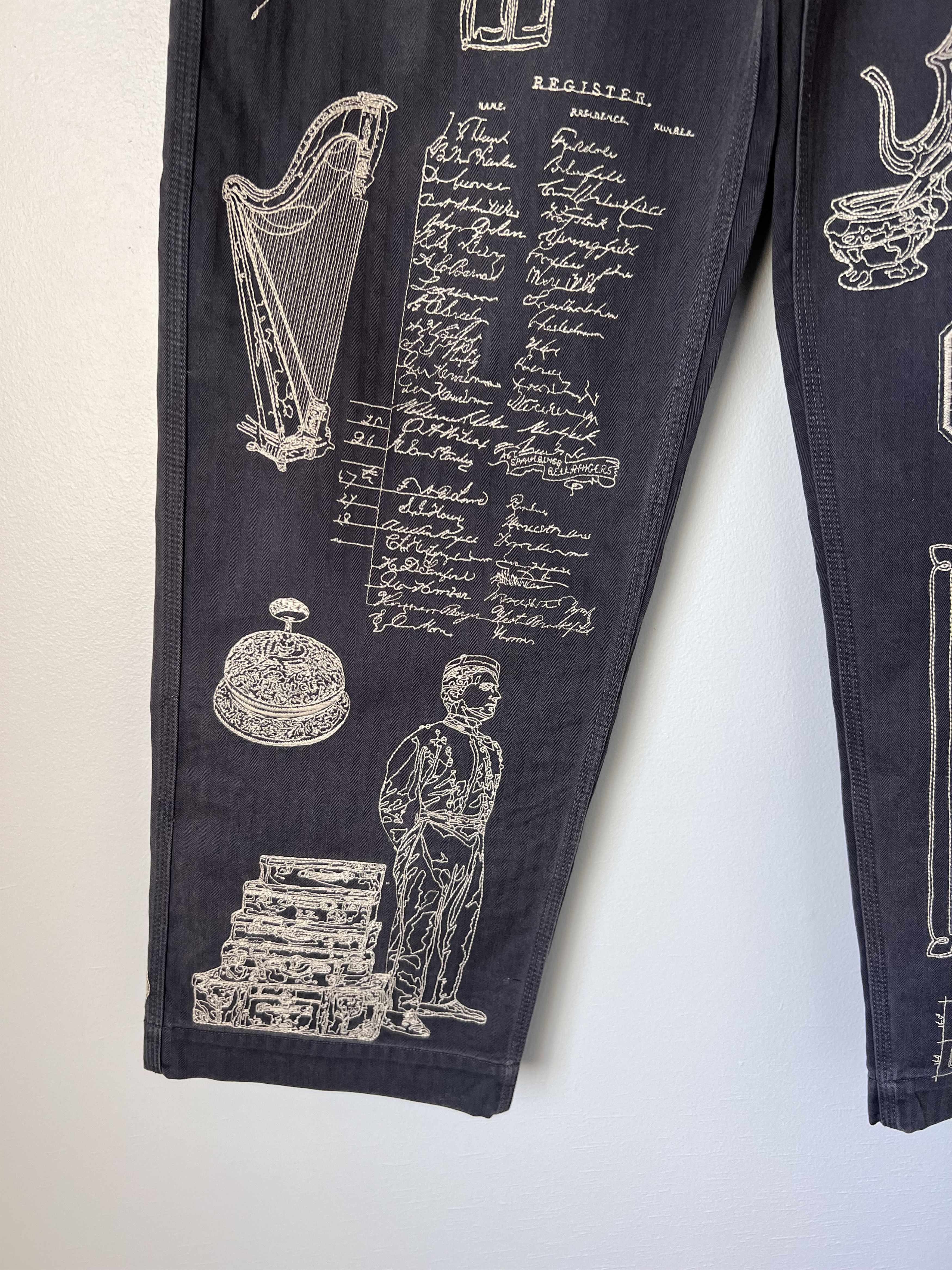 Samuel Zelig Samuel Zelig St. Denis Hotel Pants in Navy Size US 32 / EU 48 - 3 Thumbnail