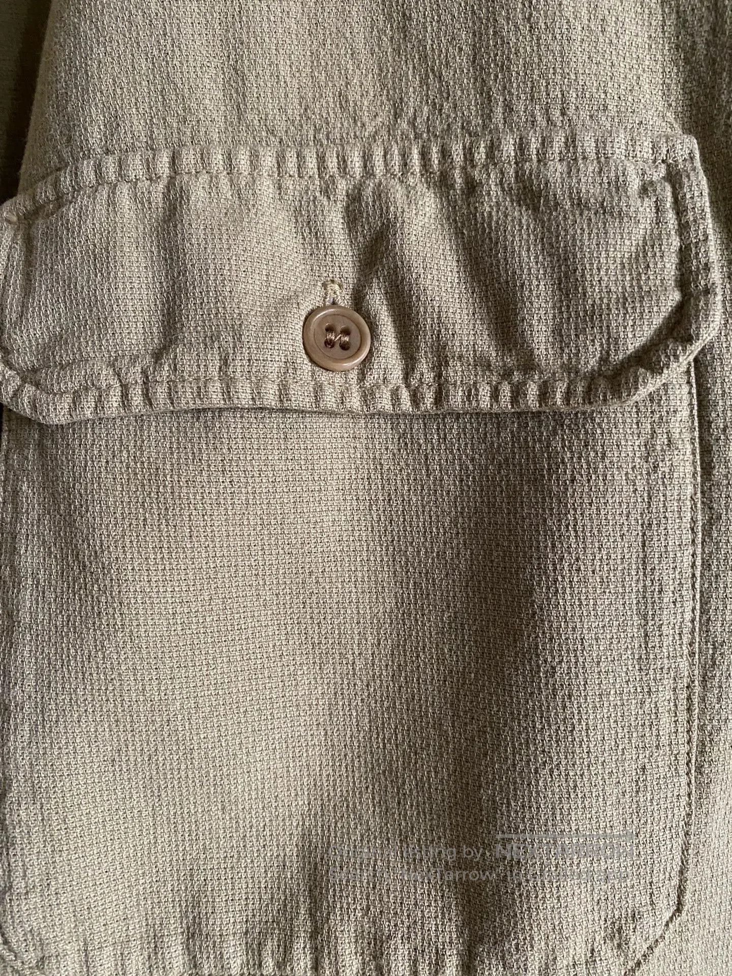 RRL Ralph Lauren RRL Cotton Dobby Camp Shirt for Men. Size US XL / EU 56 / 4 - 4 Thumbnail