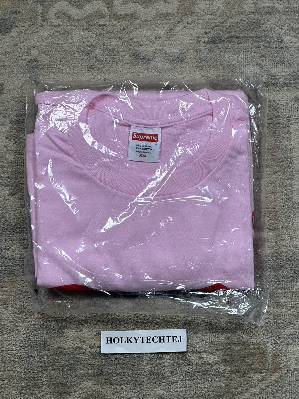 Supreme Supreme Records Tee - Light Pink - XXL - SS24 Size US XXL / EU 58 / 5 - 6 Thumbnail