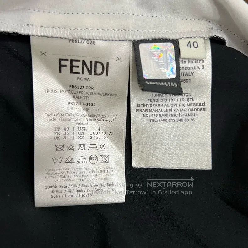 Fendi Fendi Striped logo casual pants Size 24" / US 00 / IT 34 - 5 Thumbnail