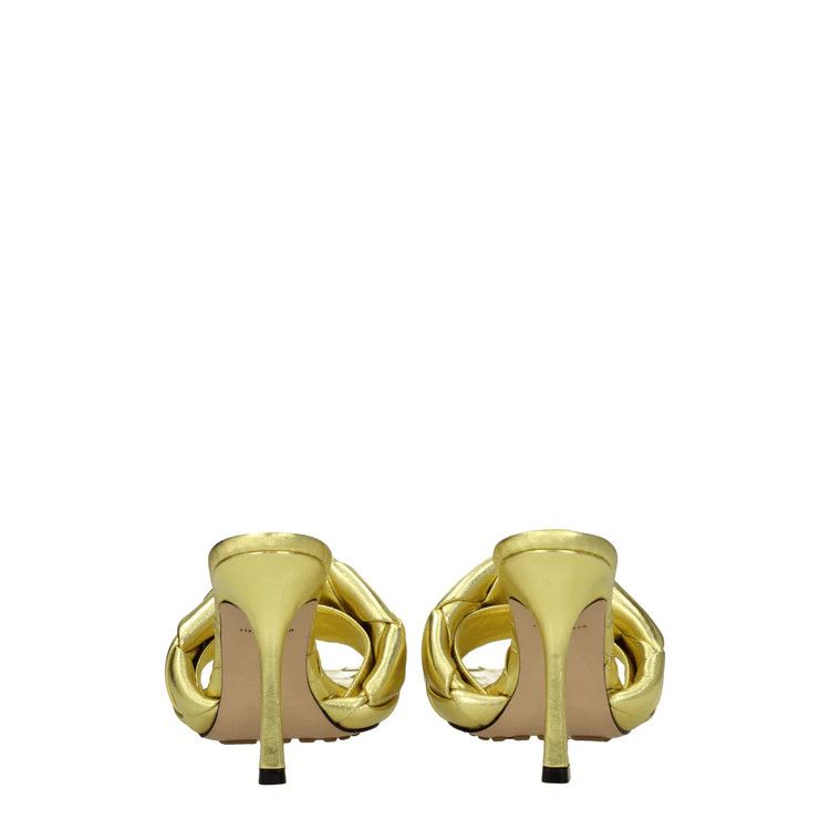 Bottega Veneta ob1o1e0724 Sandals in Gold Size US 7.5 / IT 37.5 - 4 Thumbnail