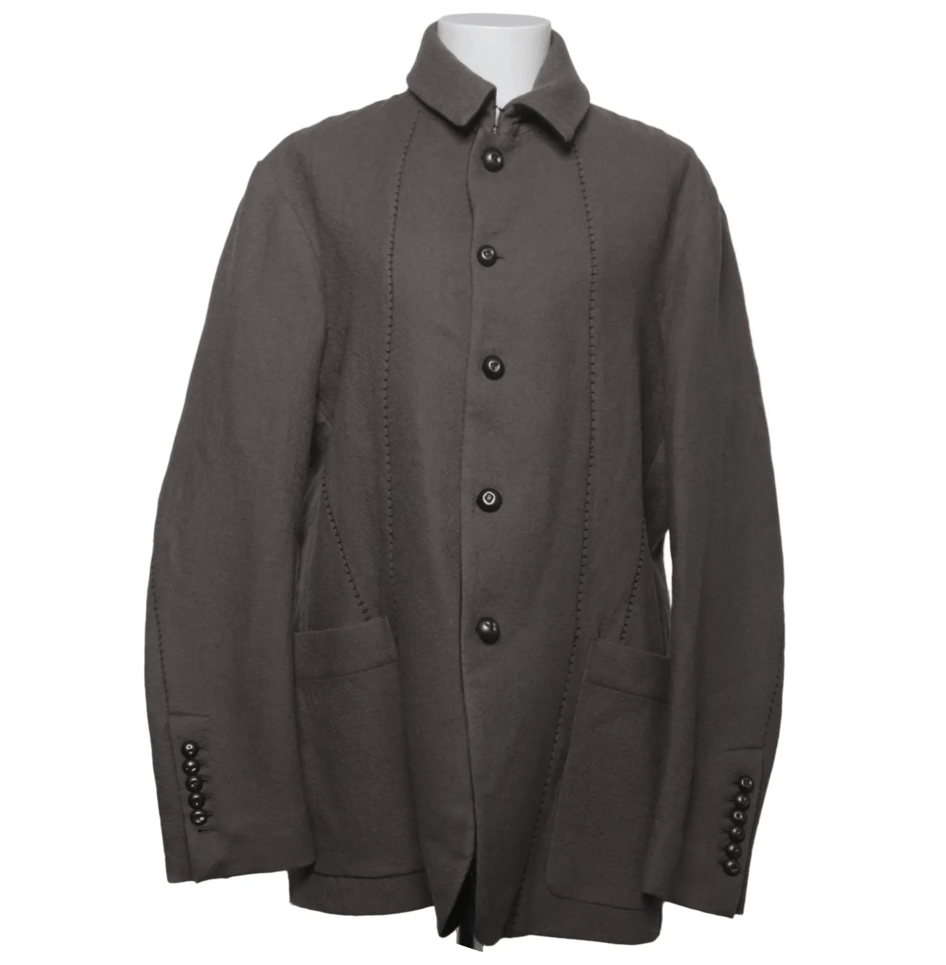 Masnada Wool Blazer Coat Gray Size 50, Masnada. Size US M / EU 48-50 / 2 - 2 Thumbnail