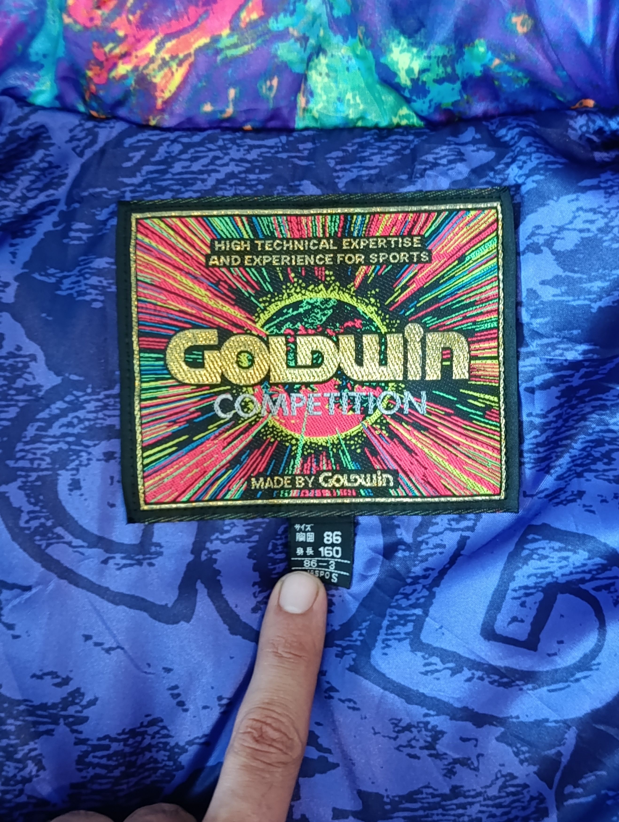 Goldwin 90s GOLDWIN "Electric Marble" Ski Jacket - Made in Japan Size S / US 4 / IT 40 - 4 Thumbnail