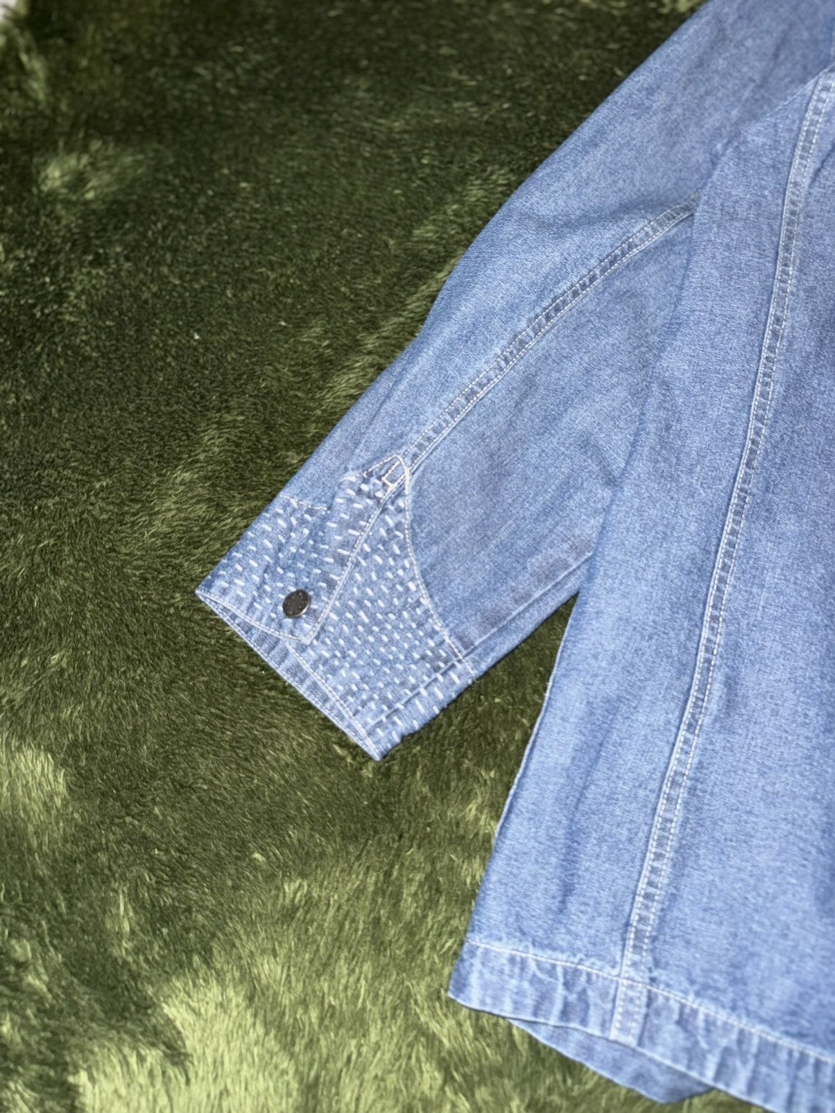 Gramicci [L] Gramicci Japanese Boro Sashiko Denim Coverall Jacket Size US L / EU 52-54 / 3 - 14 Thumbnail