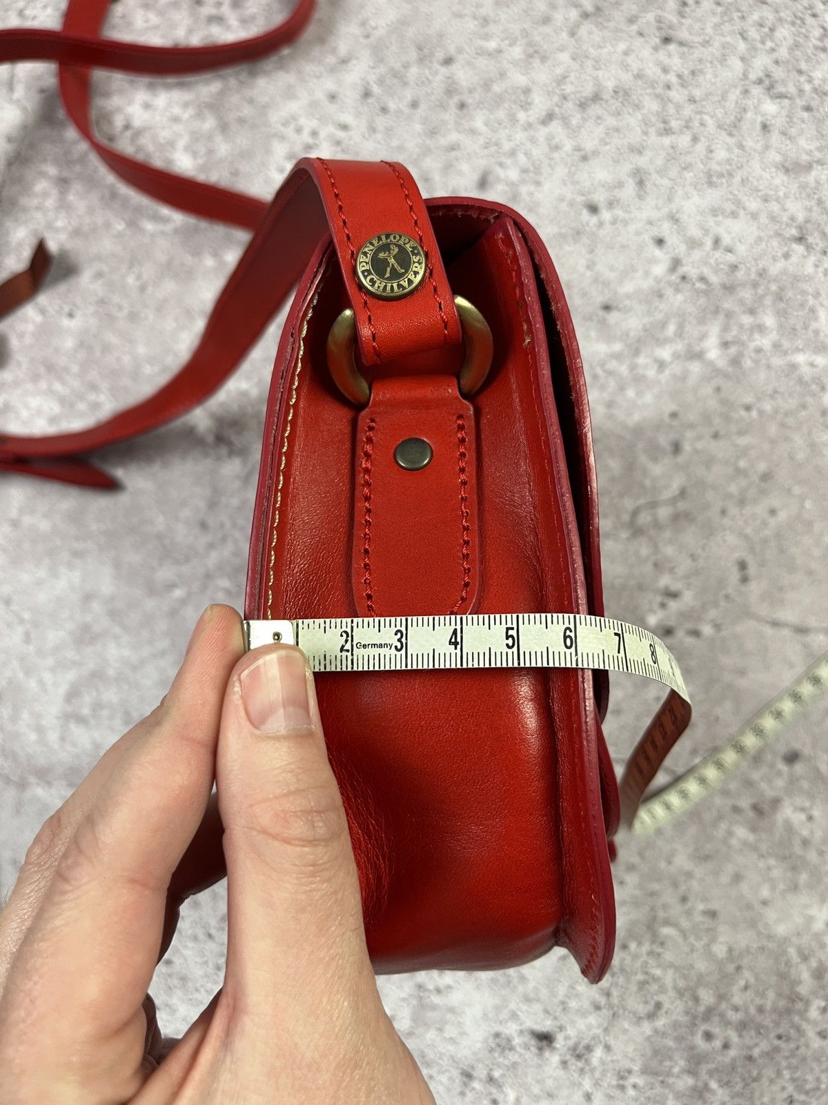 Other Penelope Chilvers Red Leather Mini Saddle Crossbody Bag Size ONE SIZE - 15 Thumbnail
