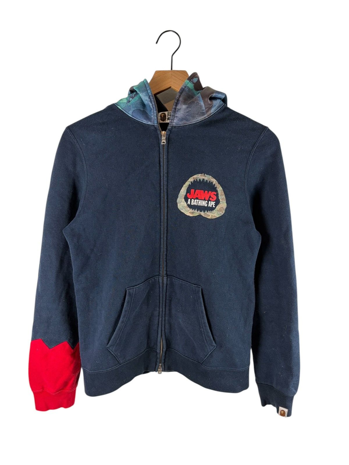Bape 2016SS Bape x Jaws Shark Zip Up Hoodie Size S / US 4 / IT 40 - 6 Thumbnail