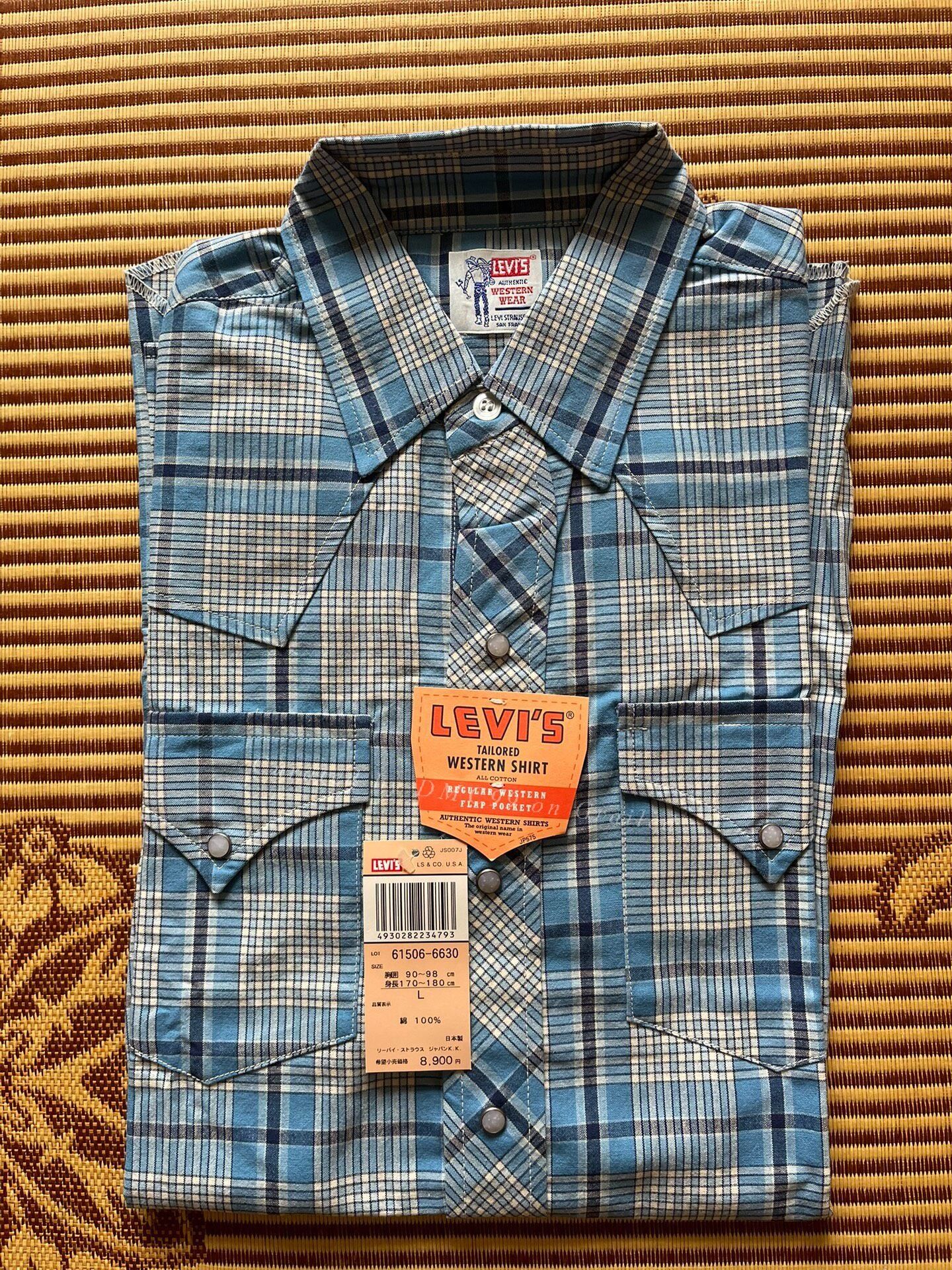 Levi's Vintage Clothing Levi's LVC Blue Plaid Long Sleeve Shirt Size US L / EU 52-54 / 3 - 1 Thumbnail