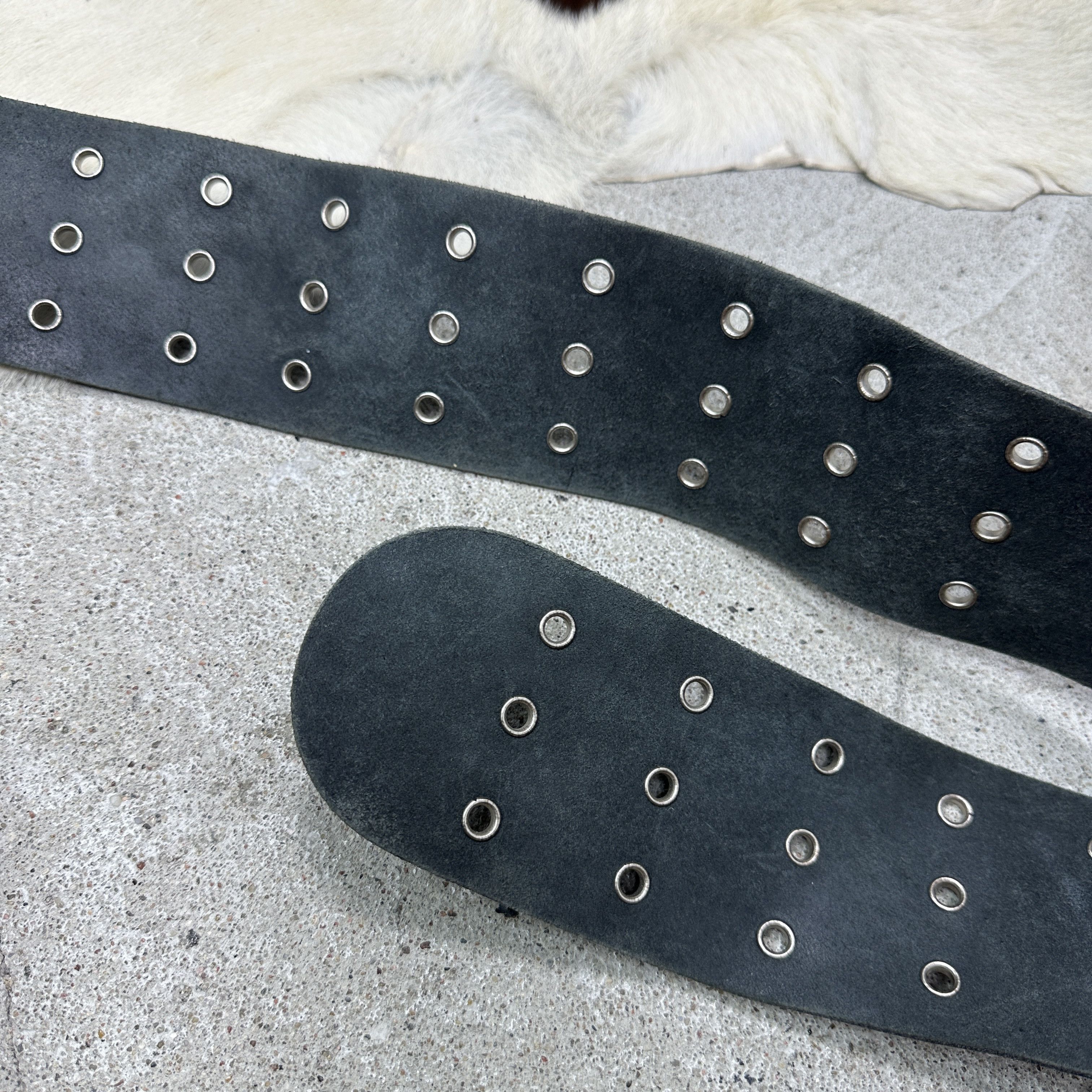 Vintage Vintage Avant Garde Opium Wide Leather Belt Y2K Size ONE SIZE - 4 Thumbnail