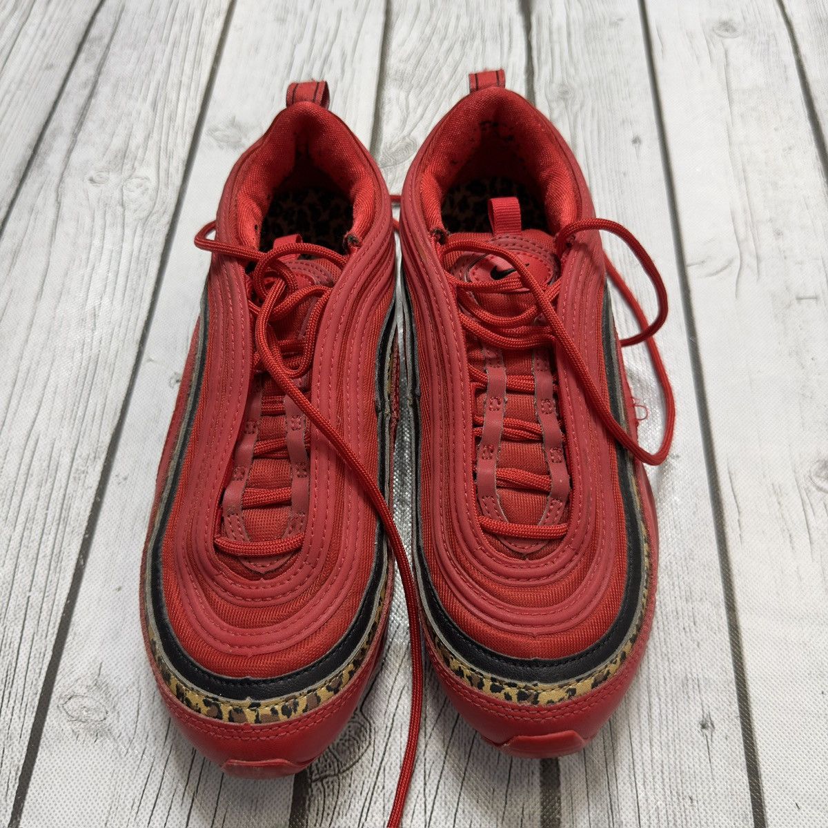 Nike Nike Air Max 97 Leopard Pack Red 2018 Size US 6.5 / IT 36.5 - 4 Thumbnail