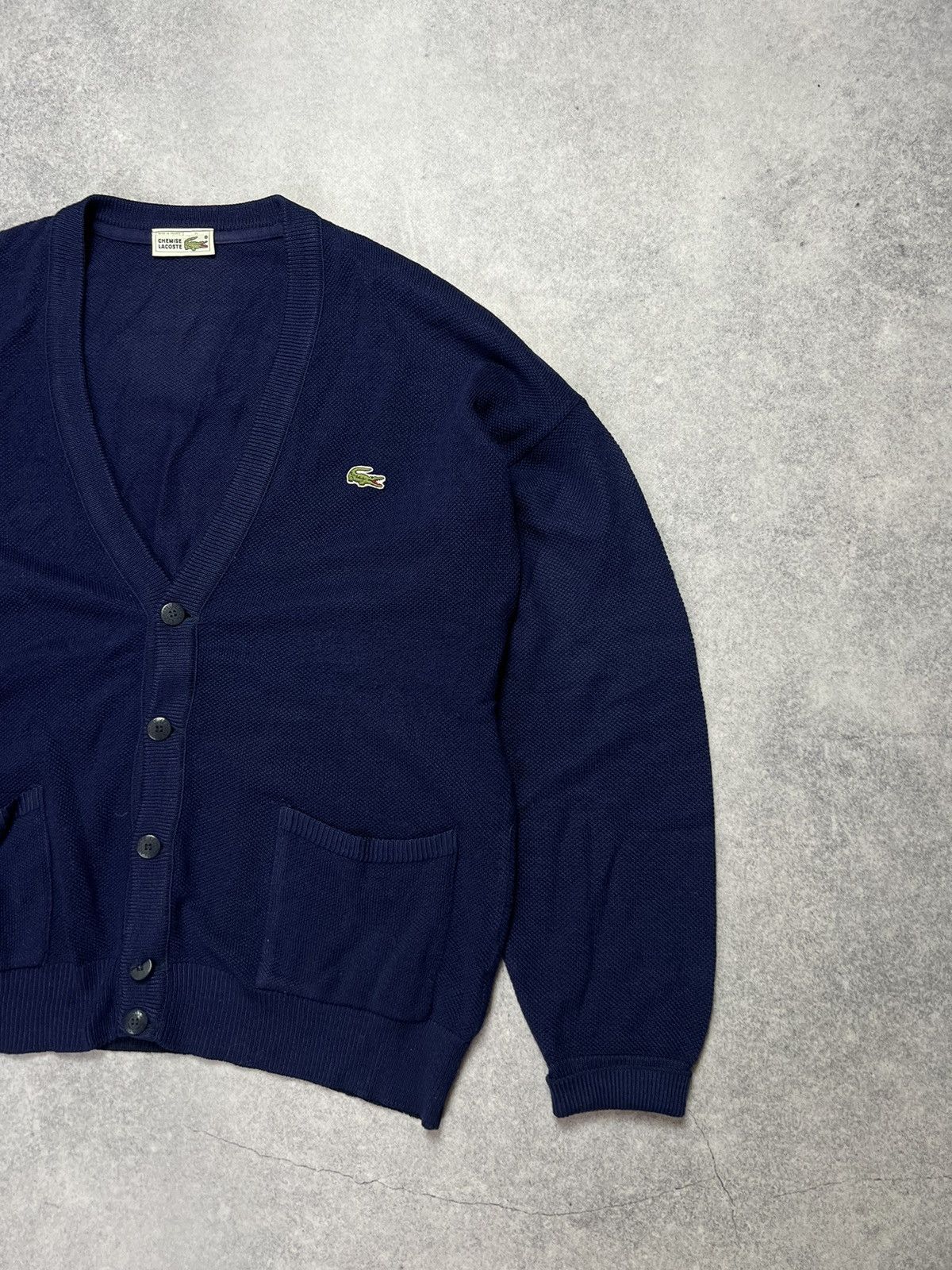 Lacoste Vintage 90s Lacoste Knitted Old Money Luxury Y2K Cardigan Size US XL / EU 56 / 4 - 3 Thumbnail