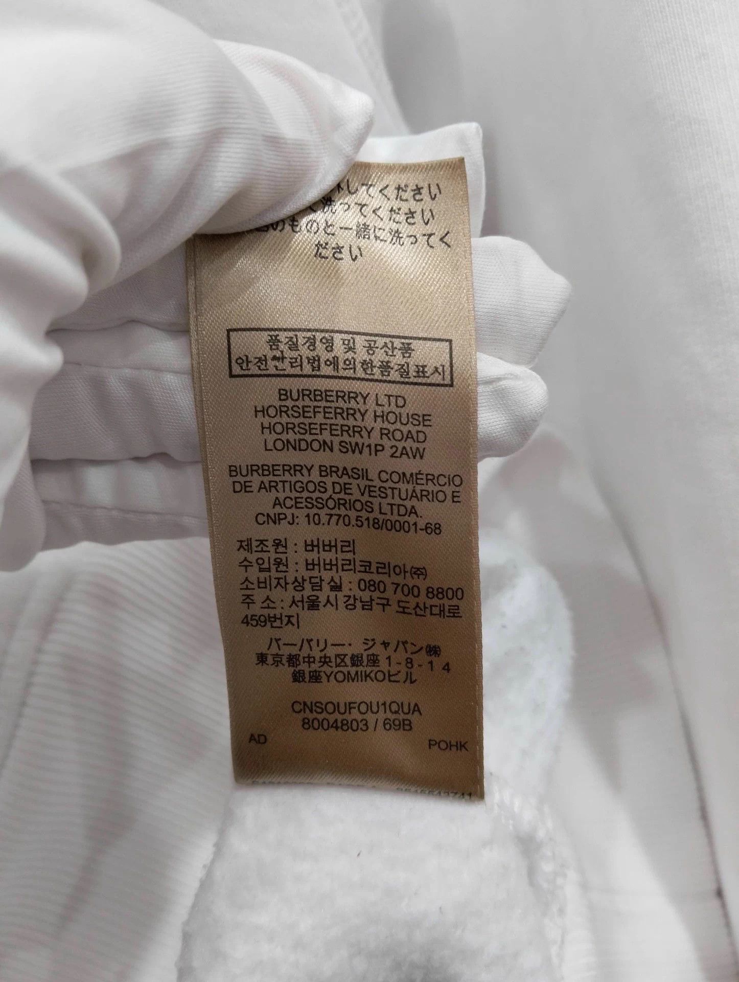 Burberry Burberry white logo embroidered hoodie women's XS Size XS / US 0-2 / IT 36-38 - 6 Thumbnail