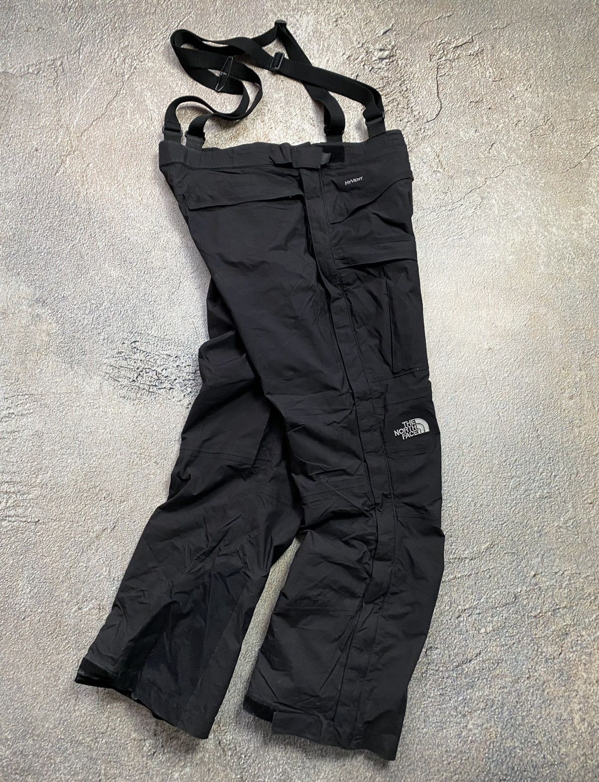 Image of The Mountain x The North Face Gorpcore Vintage The North Face Hyvent Snow Sky Pants in Black (Size 