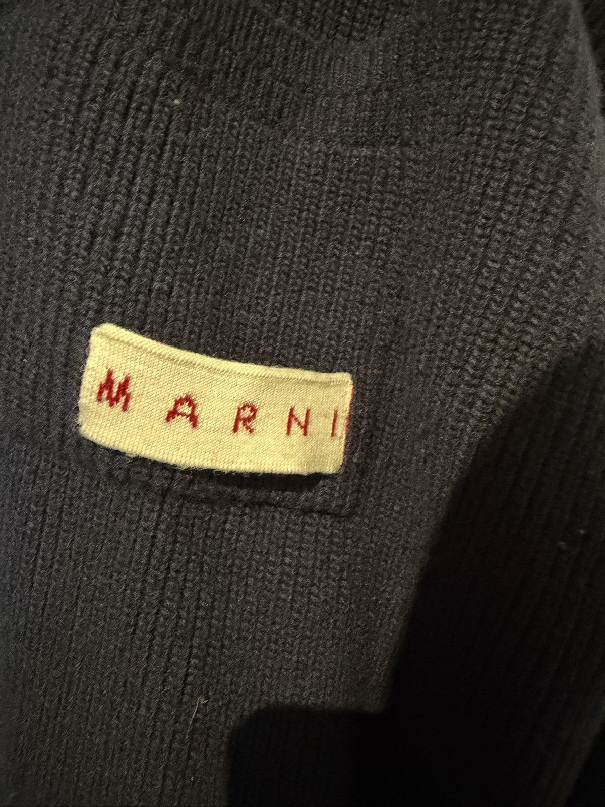 Marni Marni Asymmetric Collar Knit Sweater Size US XL / EU 56 / 4 - 4 Thumbnail