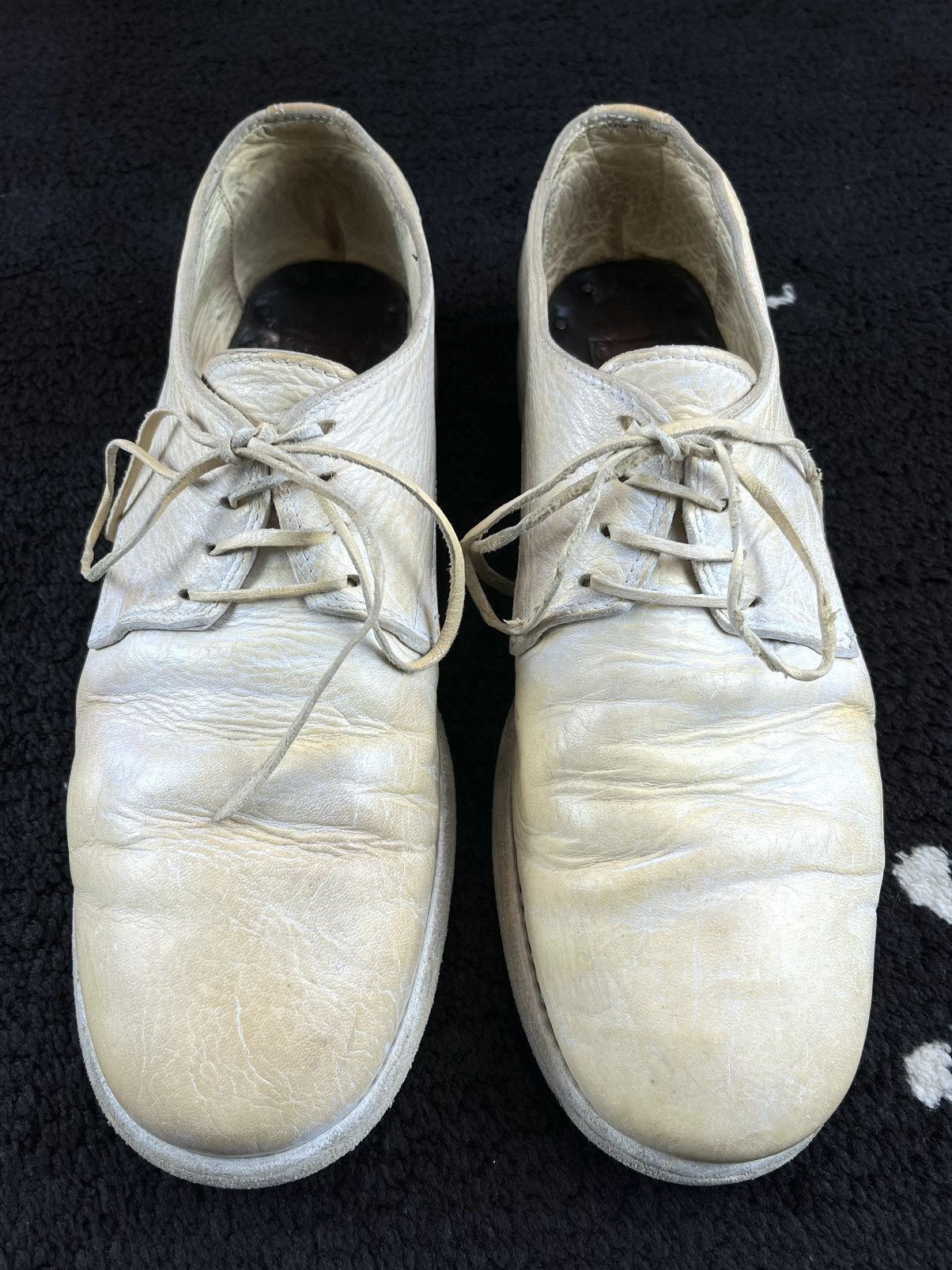 Guidi Guidi 992 Cream White Leather Derby Size US 9 / EU 42 - 5 Thumbnail