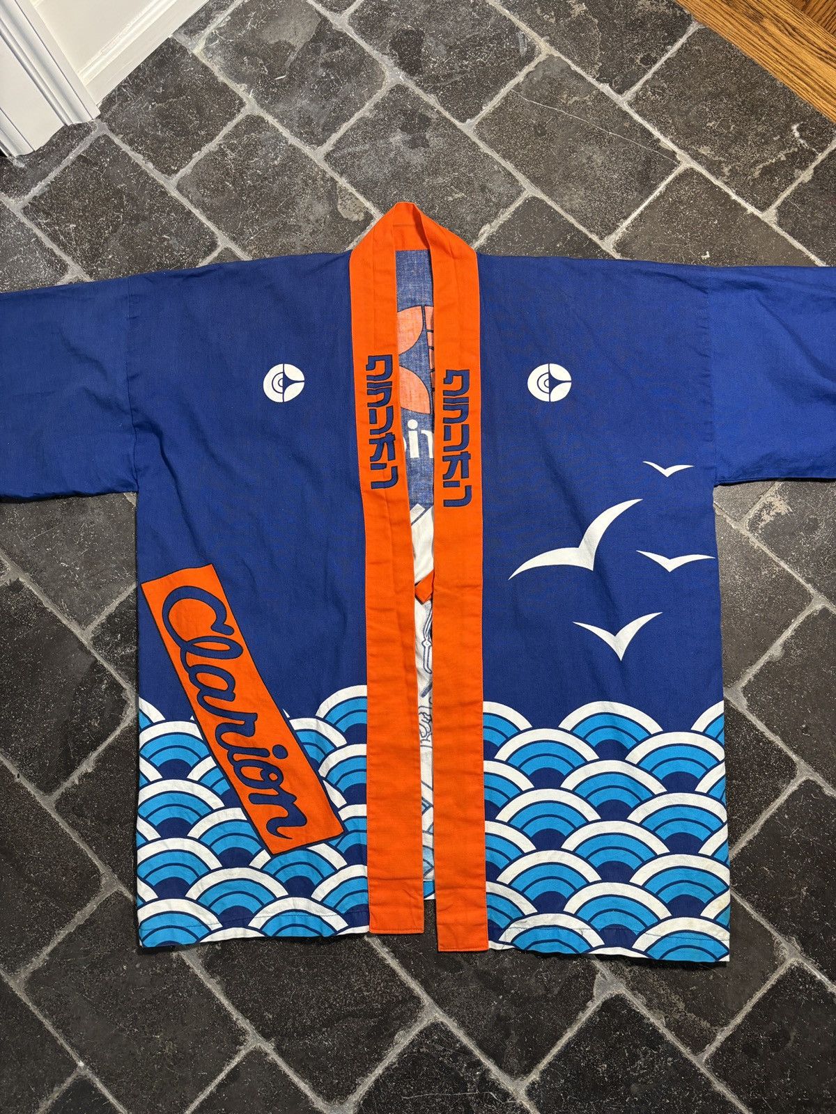Vintage Vintage Janaese Haori Block Print Cotton Bath Robe Samurai Size US M / EU 48-50 / 2 - 3 Thumbnail