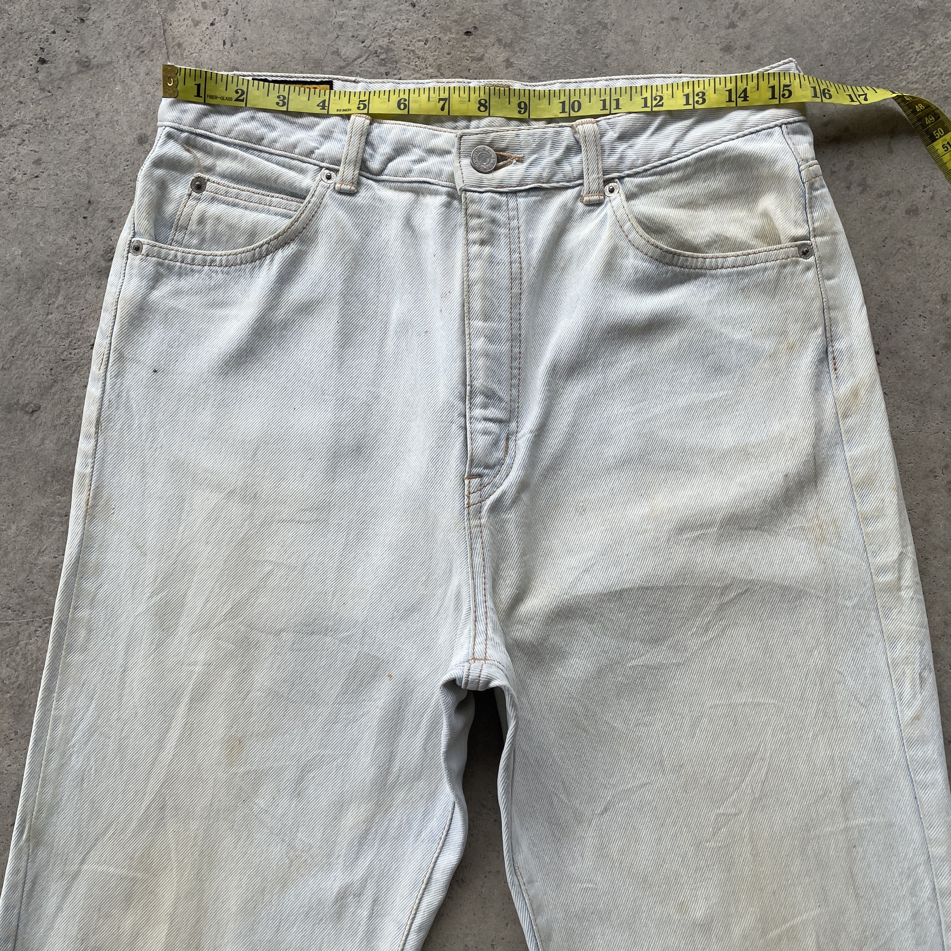 Edwin W31💥 Vintage Edwin Light Wash Dirty Jeans Denim Pants Size US 31 - 6 Thumbnail