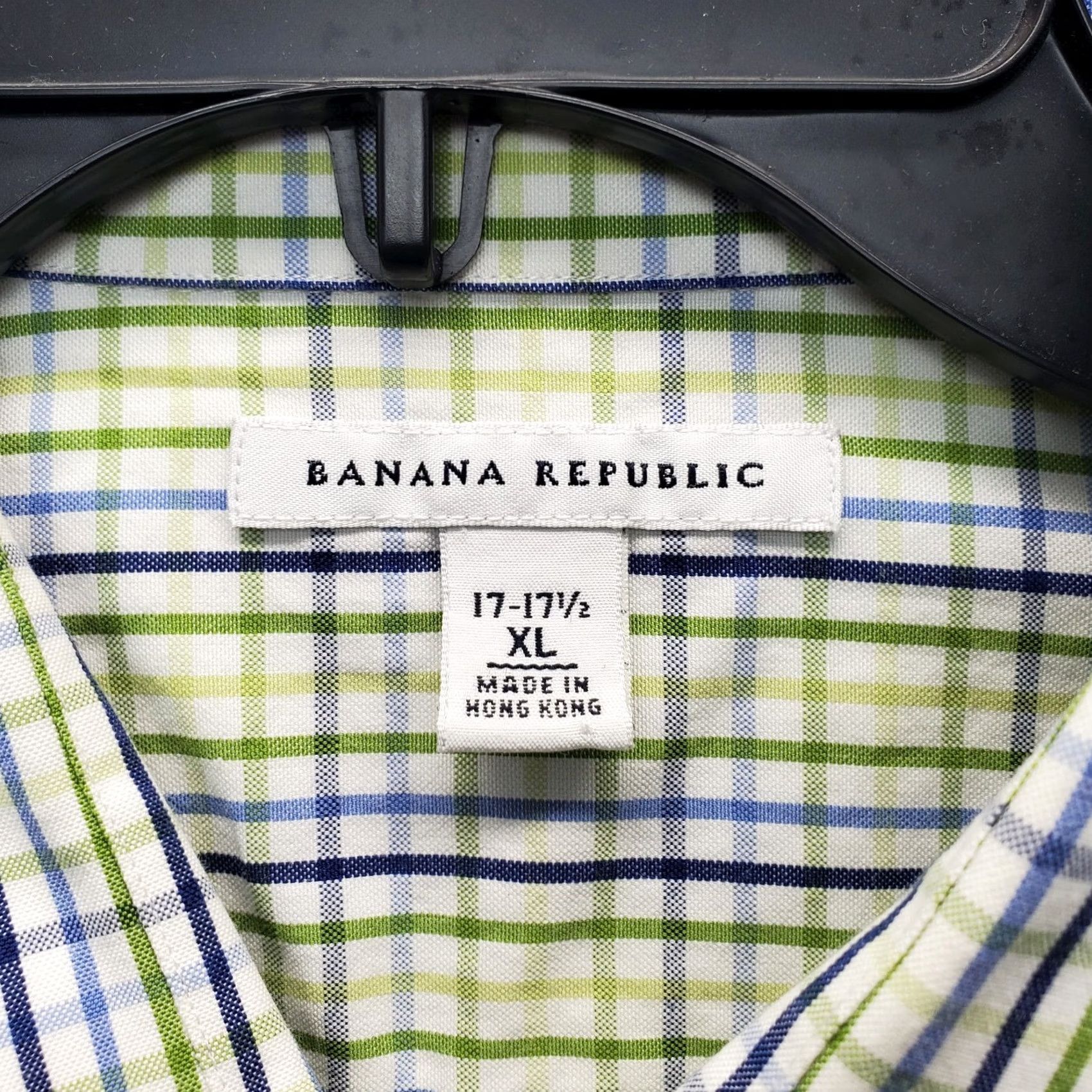 Banana Republic Banana Republic Dress Shirt Mens XL Multi Plaid Long Sleeve Collared Button Up Size 46R - 4 Thumbnail