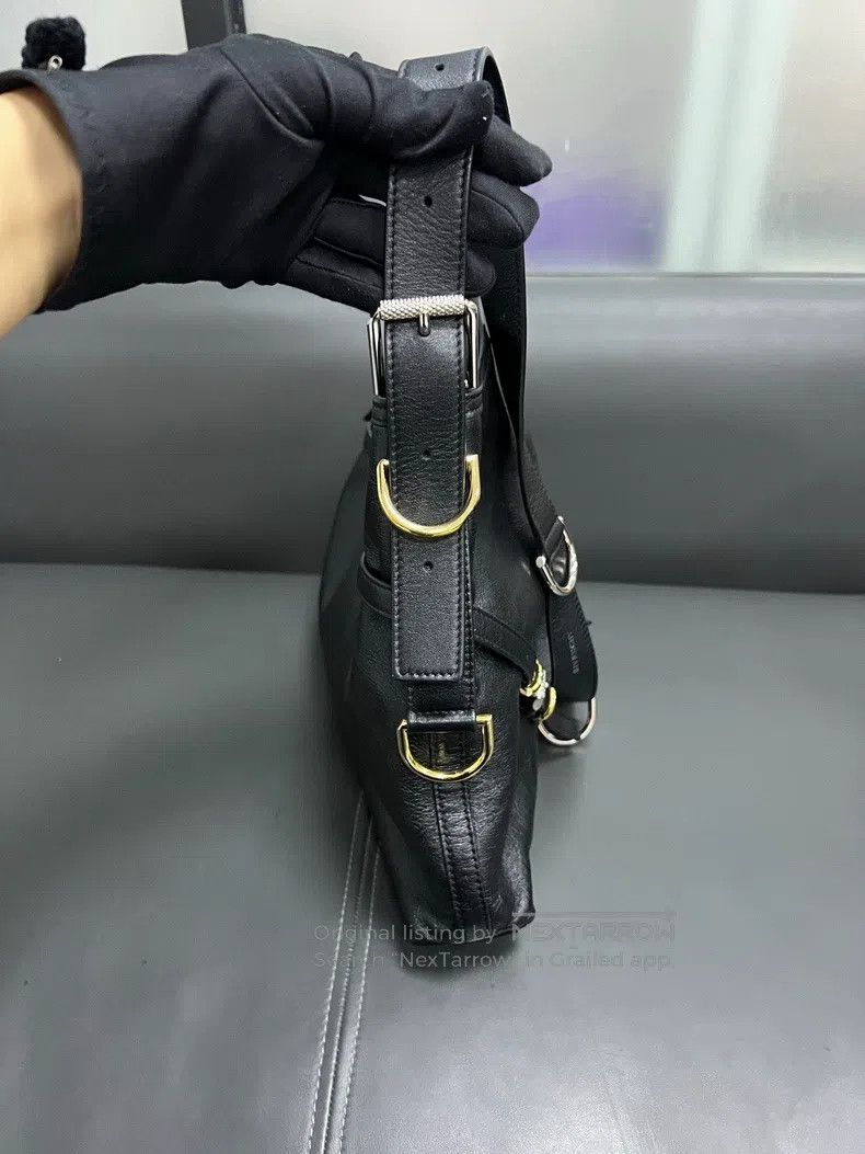 Givenchy Givenchy Black Wax Cowhide Voyou Handbag, Medium Size Size ONE SIZE - 6 Thumbnail