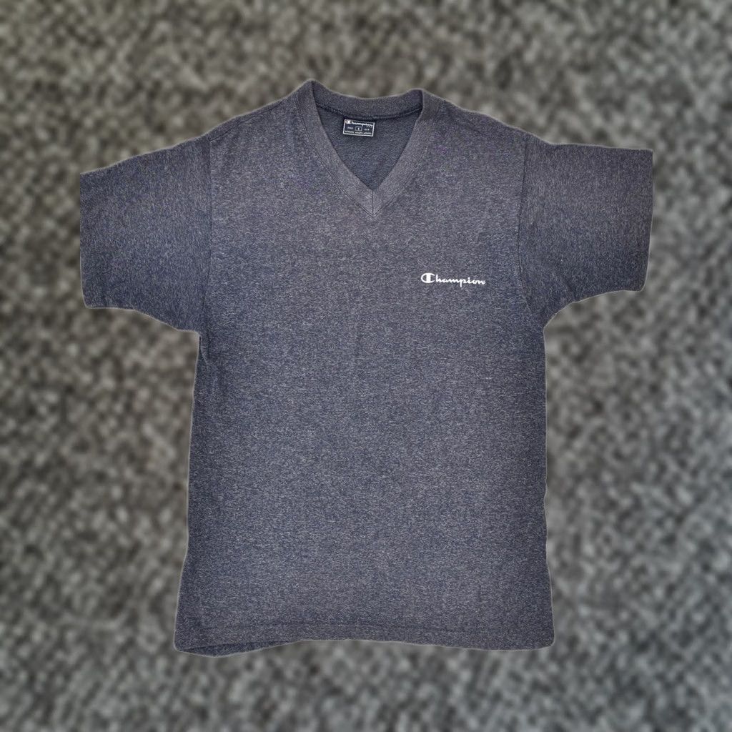 Champion CHAMPION Mens T-Shirt Top Small Grey Cotton Size US S / EU 44-46 / 1 - 1 Thumbnail