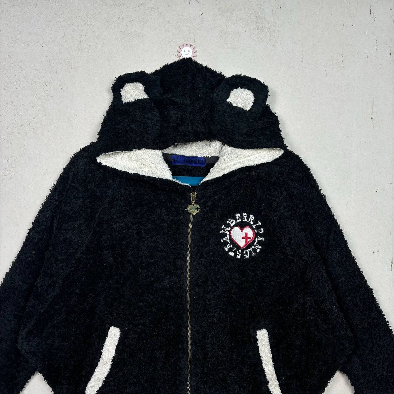 Dig Deep DIGDEEP Strawberry Panic Cyber Y2K Zip Hoodie Fur Bear Ears Size US L / EU 52-54 / 3 - 3 Thumbnail