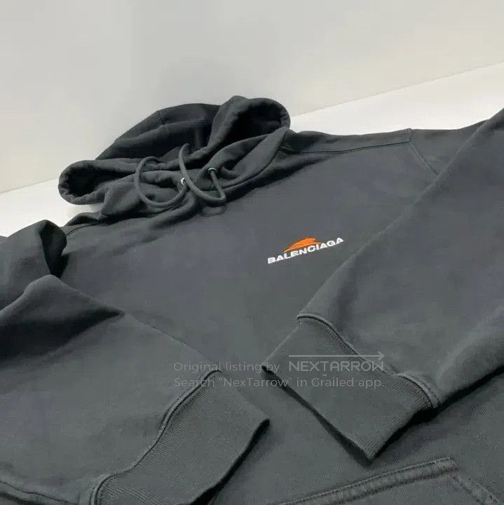 Balenciaga Balenciaga Logo Embroidered Black Hoodie. Size US XS / EU 42 / 0 - 5 Thumbnail
