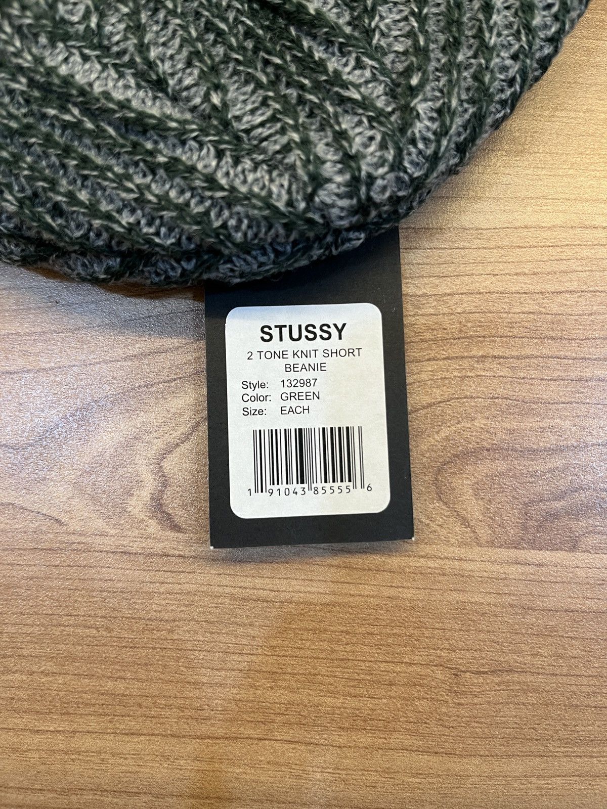 Stussy Stussy 2 Tone Knit Short Beanie Hat Size ONE SIZE - 4 Thumbnail