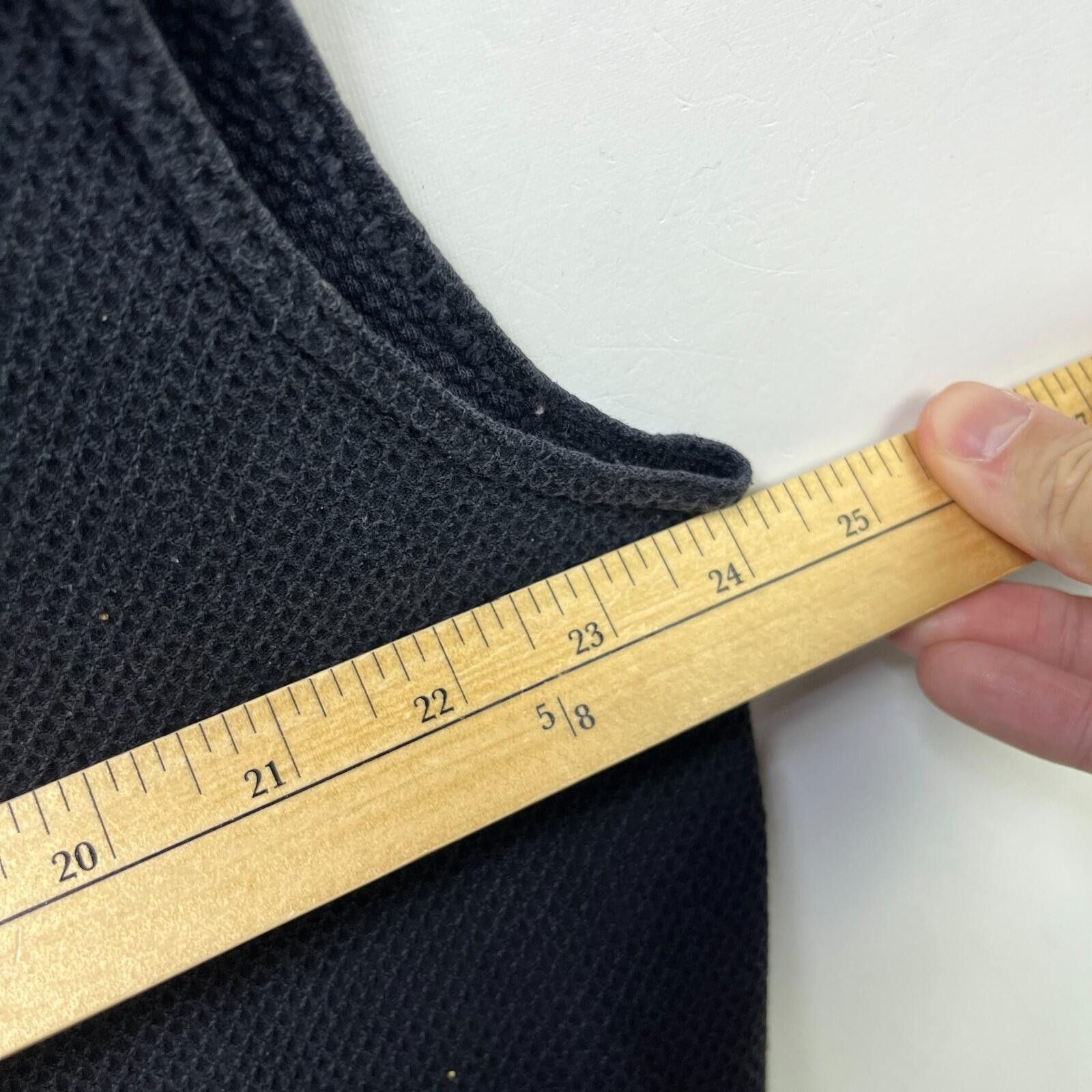 Vintage Vintage 90s Faded Thermal Blank Black Sleeveless 2XL Size US XXL / EU 58 / 5 - 5 Thumbnail