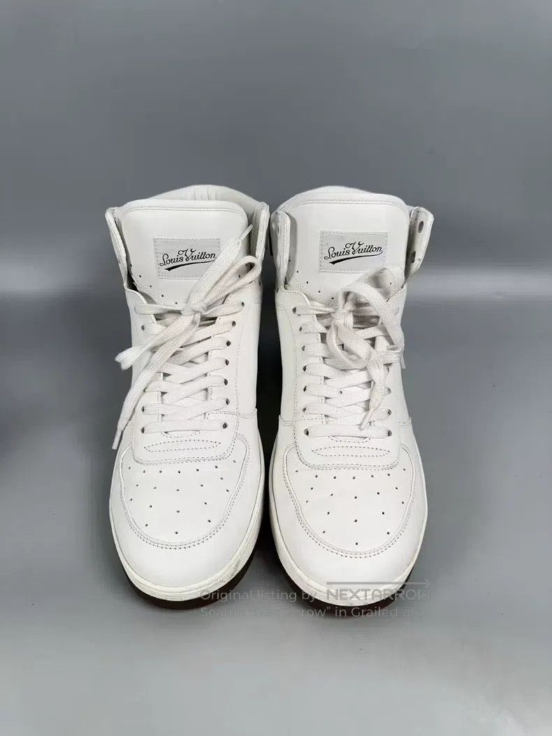 Louis Vuitton Louis Vuitton White riboli high-top casual shoes Size US 7 / EU 40 - 1 Thumbnail