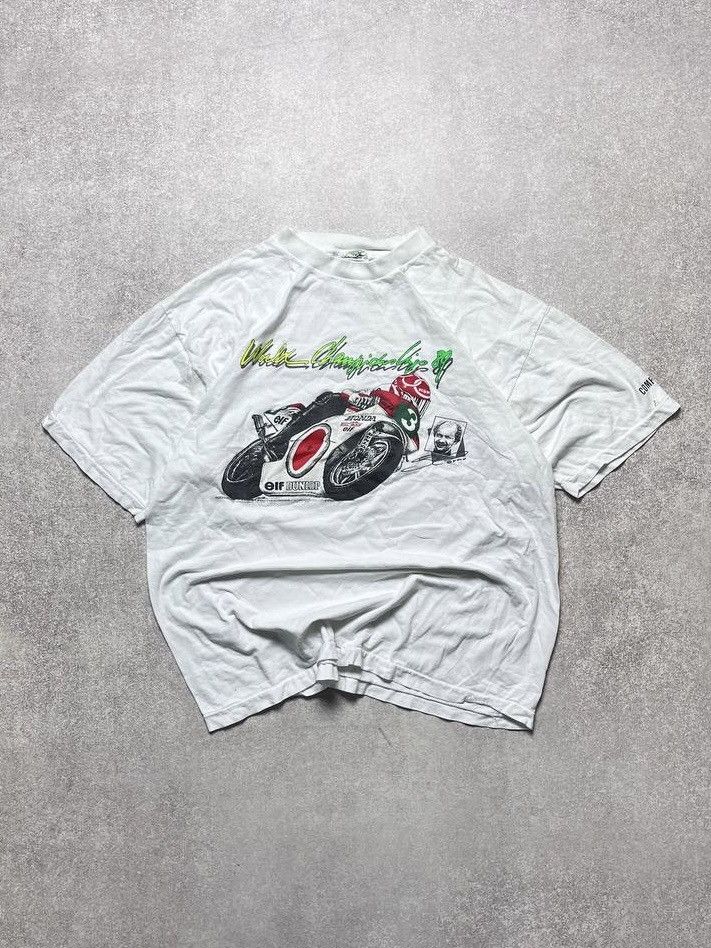 Vintage Vintage Elf Racing Moto Boxy T-shirt World Championship 89 L Size US L / EU 52-54 / 3 - 1 Thumbnail