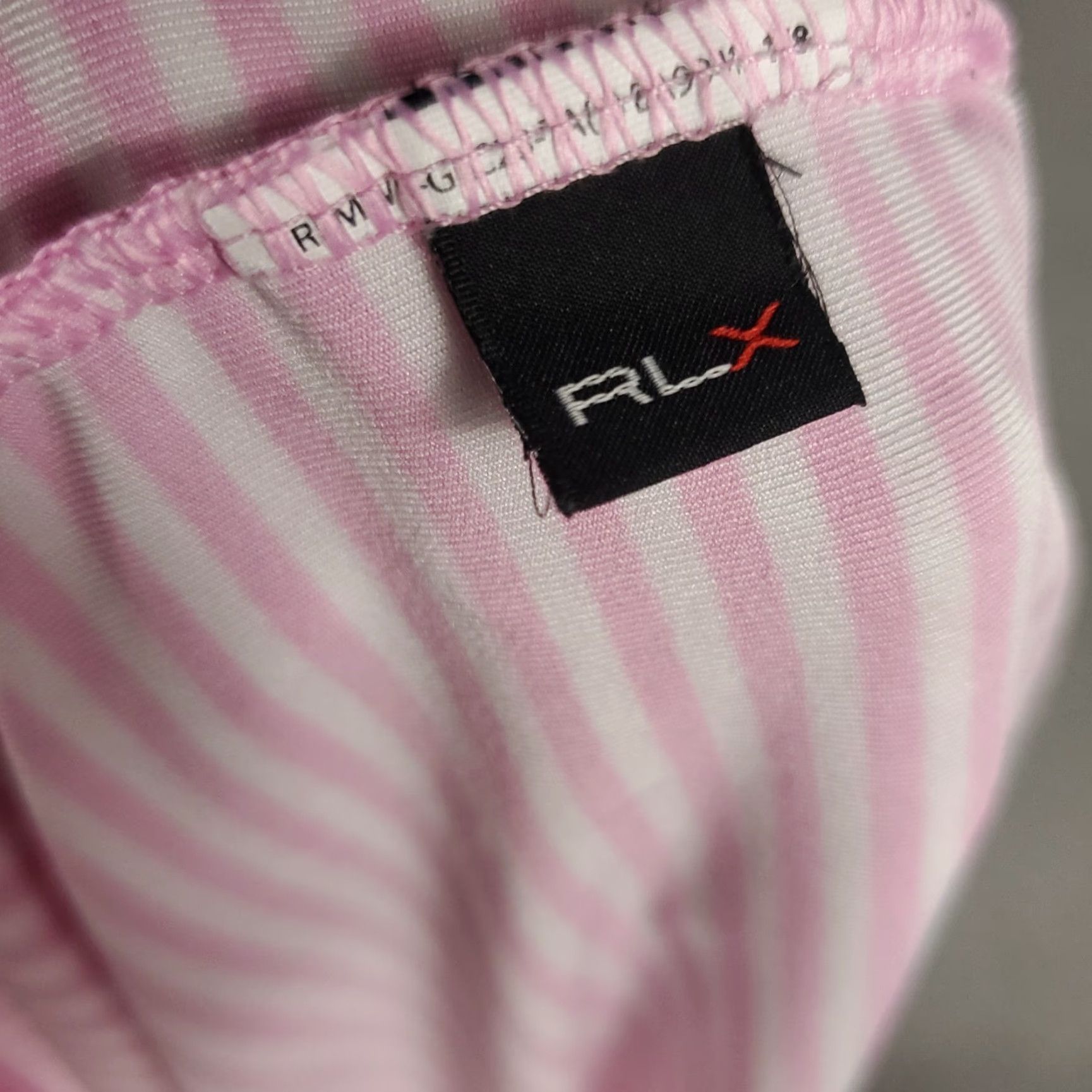 RLX Ralph Lauren RLX Ralph Lauren Polo Shirt Mens Medium Pink Striped Short Sleeve Golf Casual Size US M / EU 48-50 / 2 - 7 Thumbnail