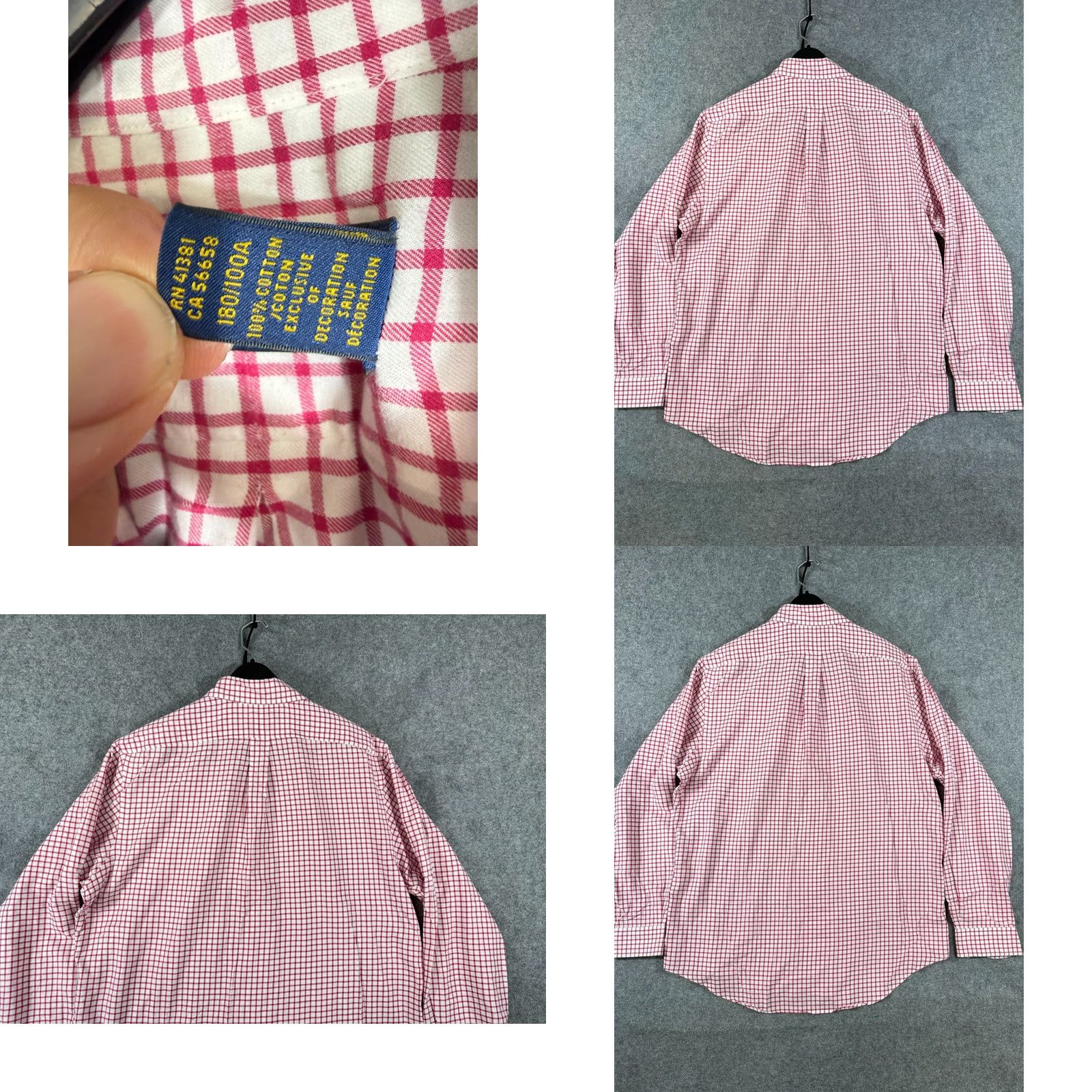 Ralph Lauren Ralph Lauren Shirt Mens L White Red Check Cotton Long Sleeve Button-Down Preppy Shirt Size US L / EU 52-54 / 3 - 8 Thumbnail