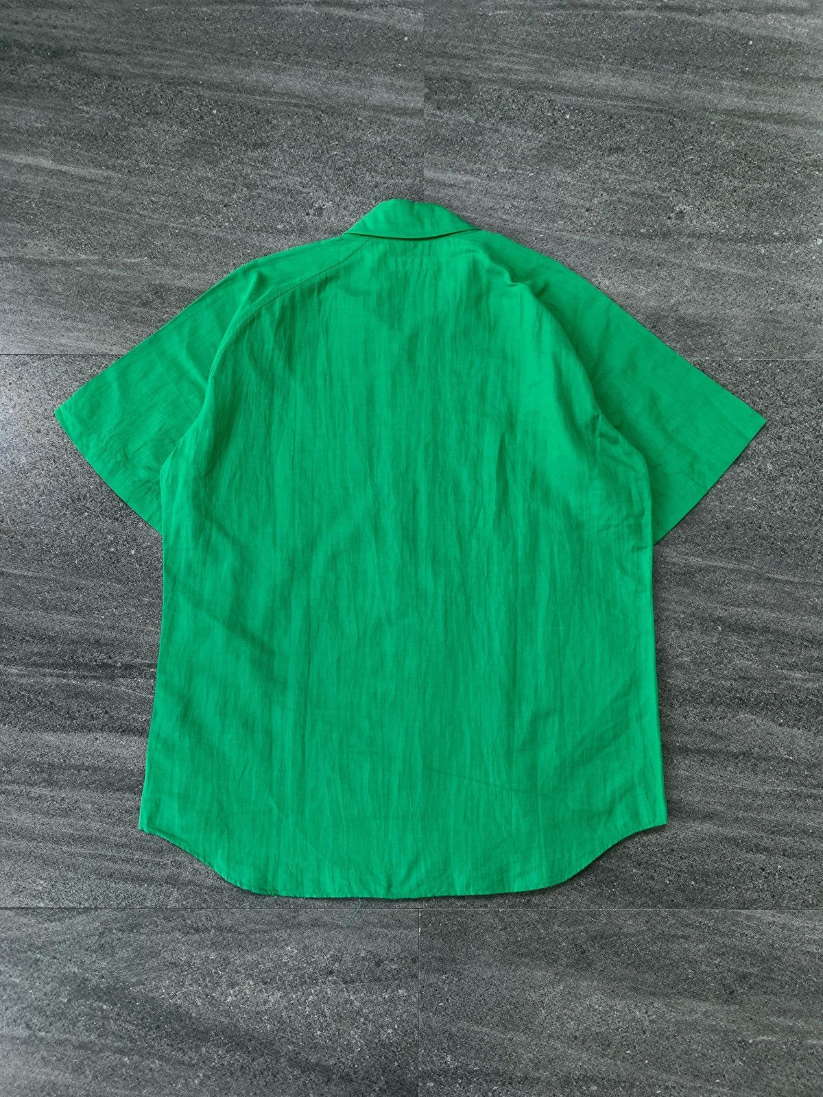 Issey Miyake Green Light Cotton Shirt - Medium Size US M / EU 48-50 / 2 - 9 Thumbnail