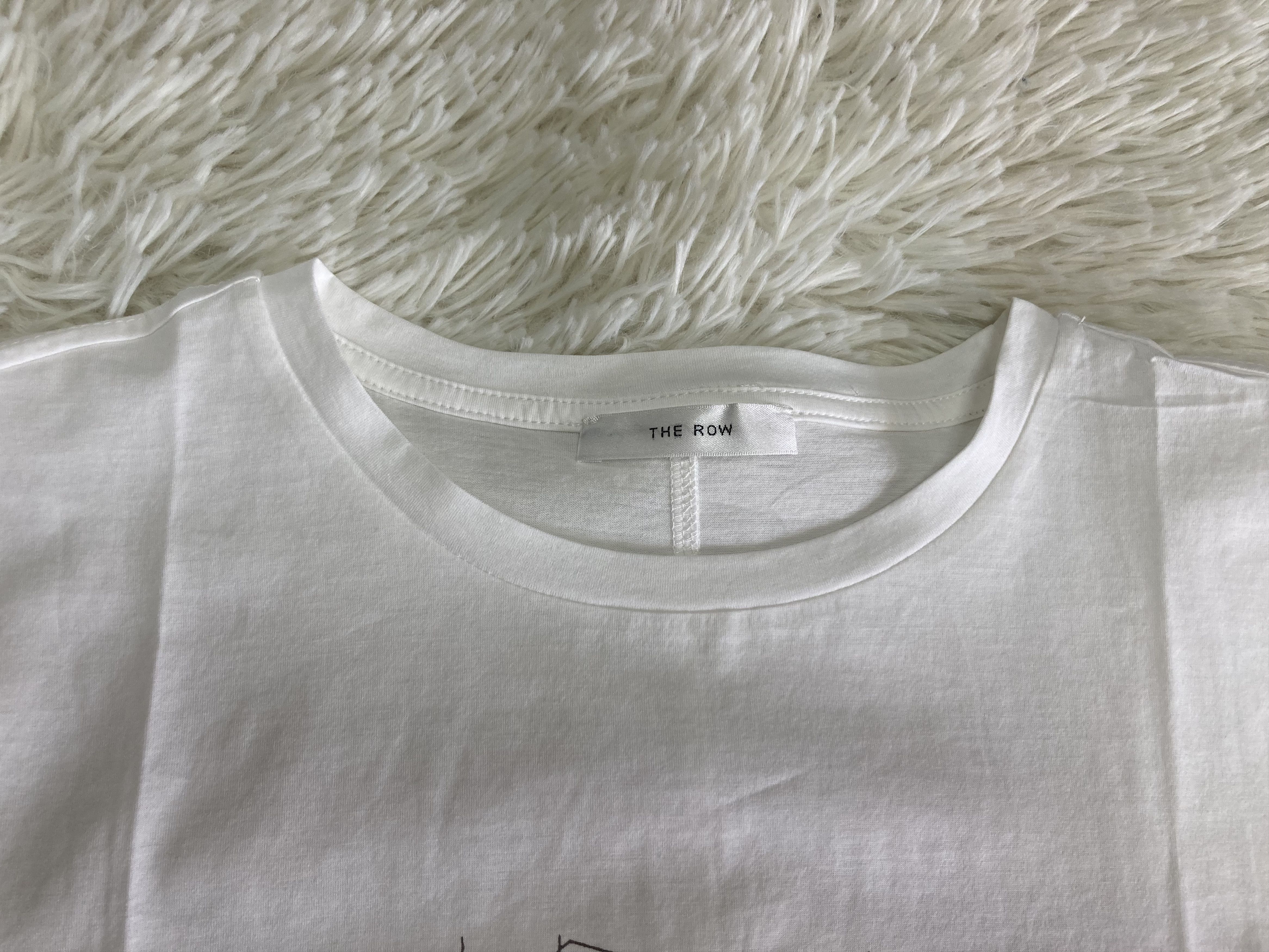 The Row THE ROW Italian hand-printed logo cut-off T-shirt Size M / US 6-8 / IT 42-44 - 8 Thumbnail