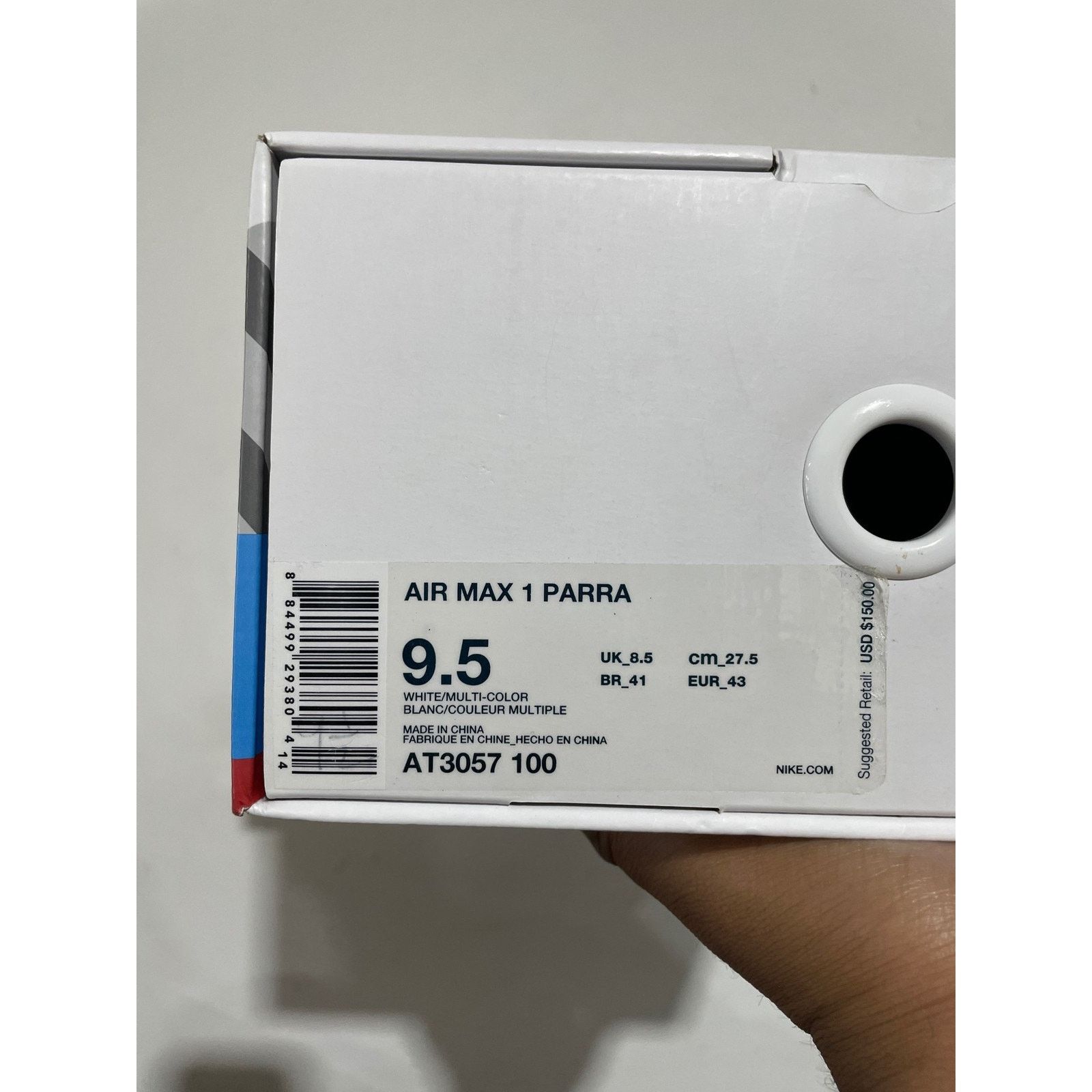 Nike NIKE AIR MAX 1 PARRA 2018 SIZE 9.5 NEW Size US 9.5 / EU 42-43 - 7 Thumbnail