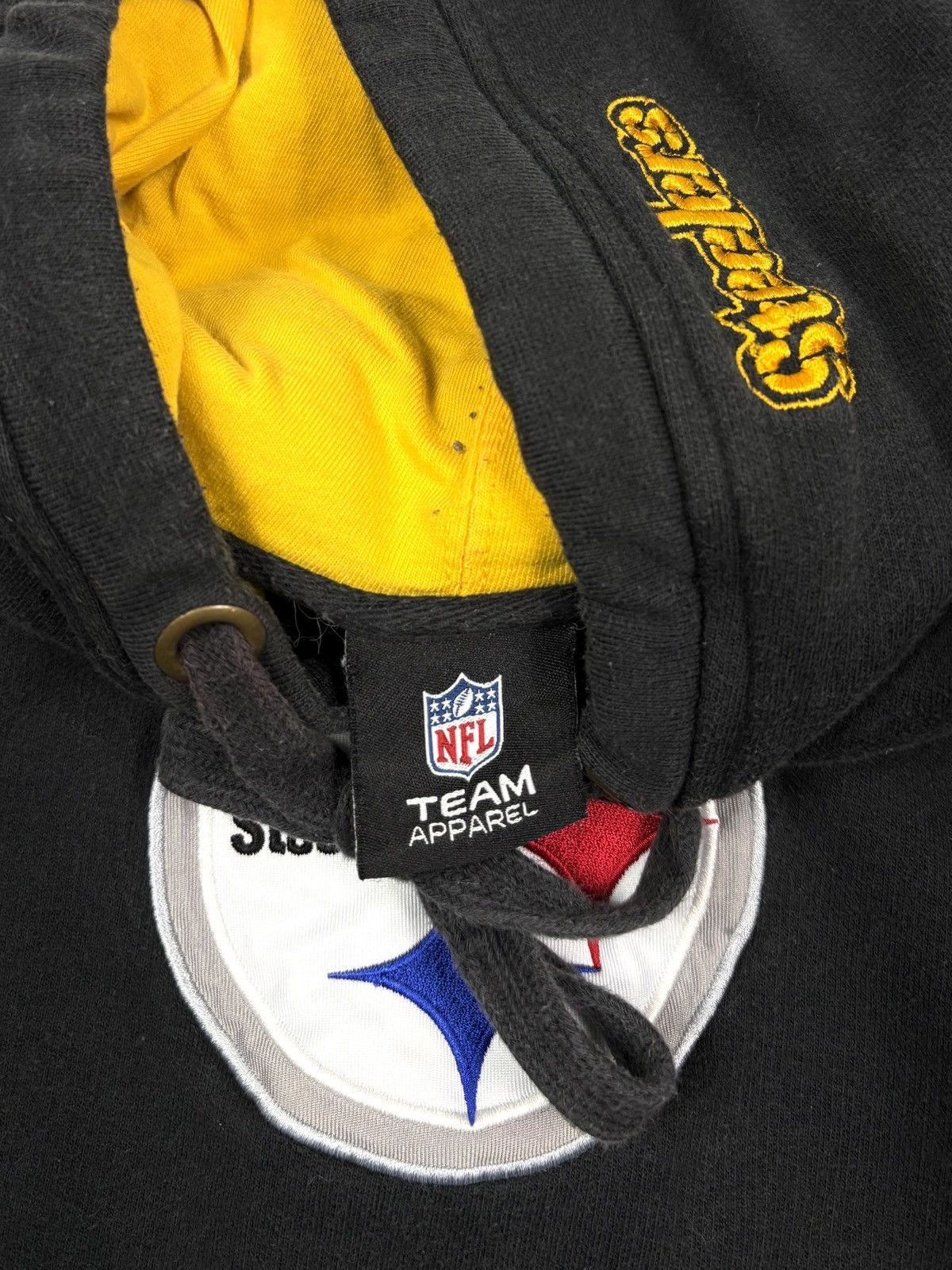 Vintage Vintage 2000s NFL Pittsburgh Steelers Pullover Hoodie Black Size US L / EU 52-54 / 3 - 5 Thumbnail