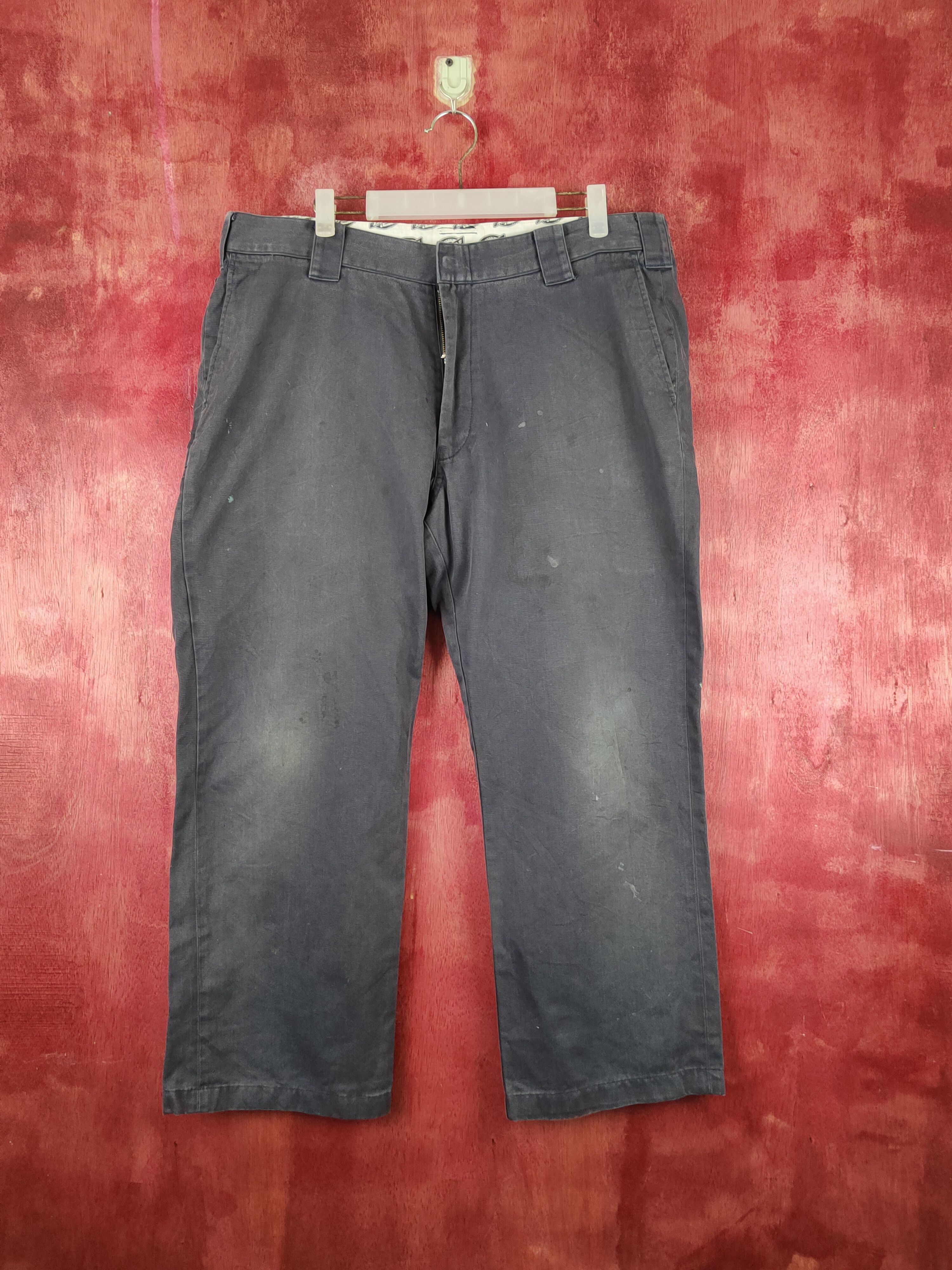 image of Dickies Gray Faded Multipocket Tactical Cargo Pants S1710 in Dark Gray, Men's (Size 38)