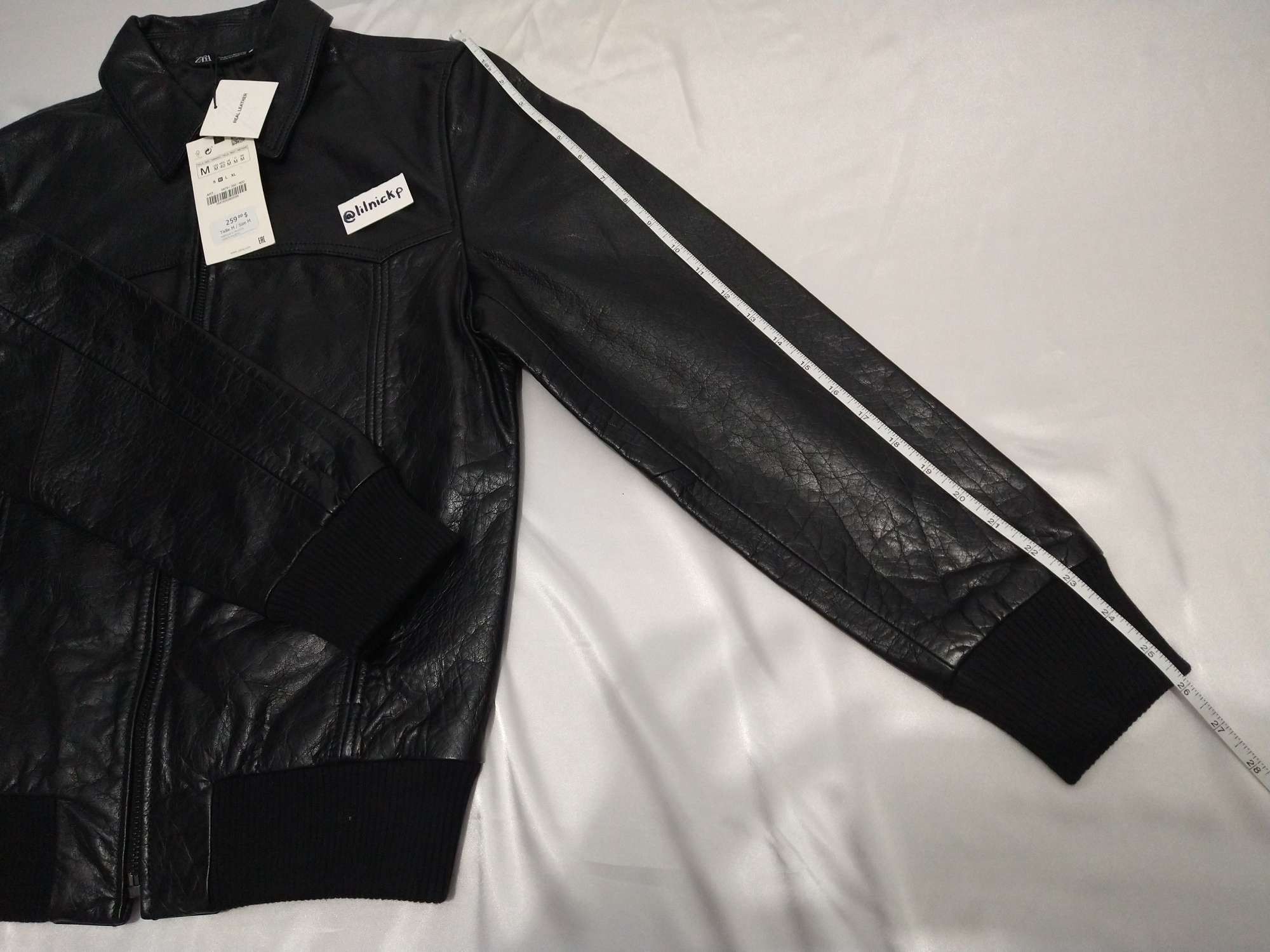 Zara BUFFALO LEATHER JACKET Size US M / EU 48-50 / 2 - 9 Thumbnail