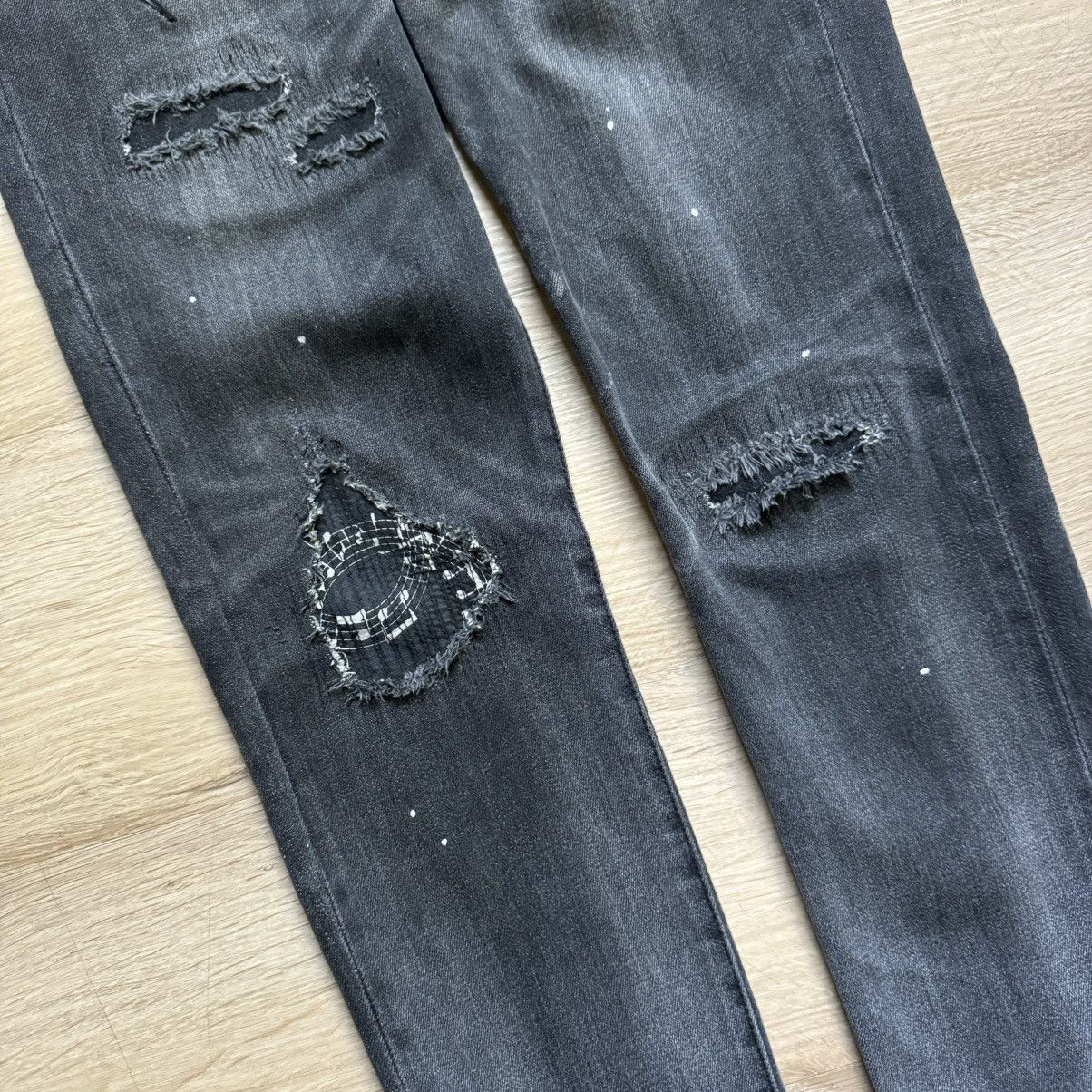 Number (N)ine Number (N)Ine x Loveless Guild Prime distressed denim Size US 30 / EU 46 - 2 Thumbnail
