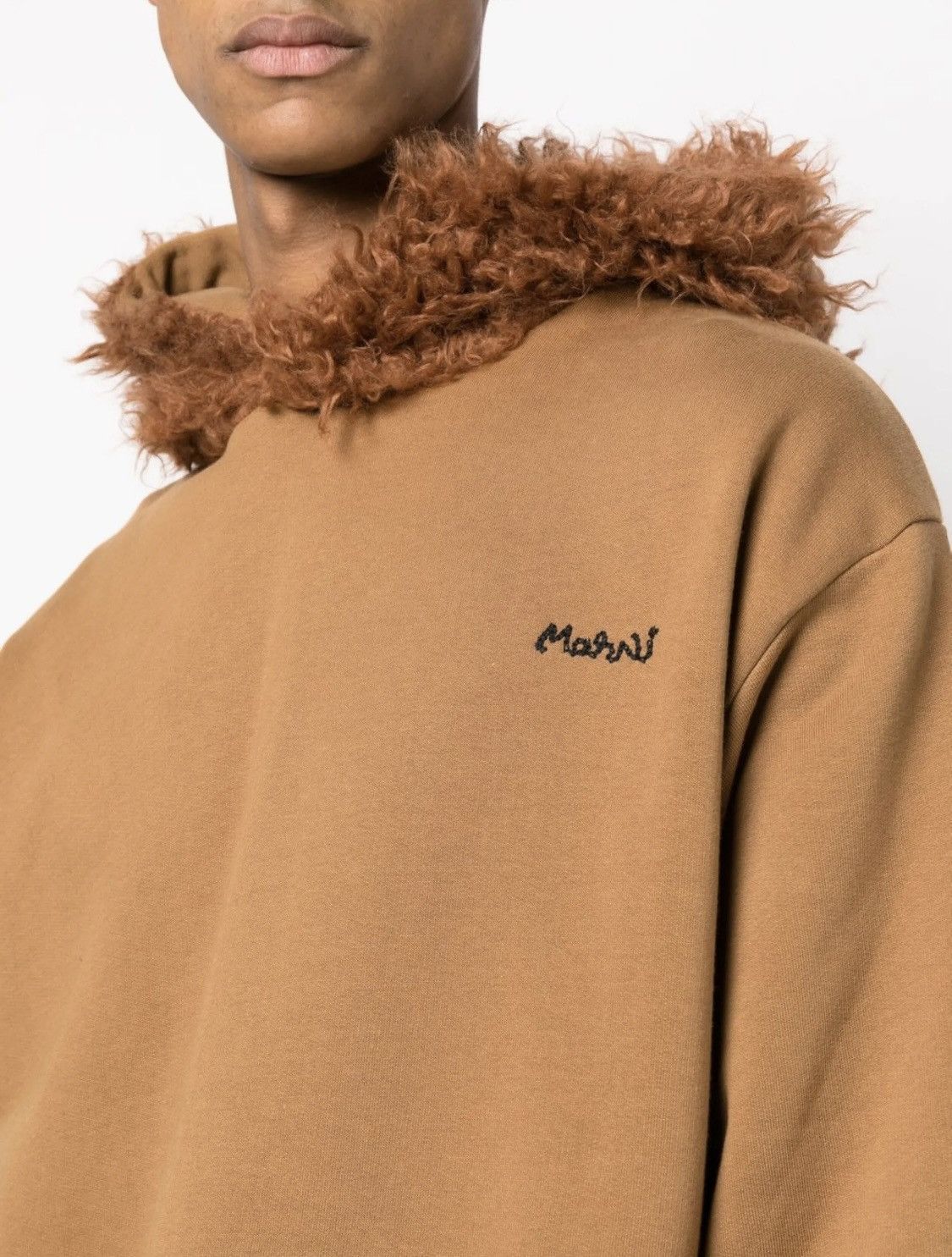 Marni Marni, faux shearling-trimmed hoodie Size US M / EU 48-50 / 2 - 9 Thumbnail