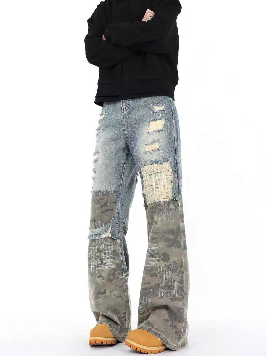 If Six Was Nine If six was nine Japanese Jeans camouflage Distressed Denim Size US 34 / EU 50 - 1 Thumbnail