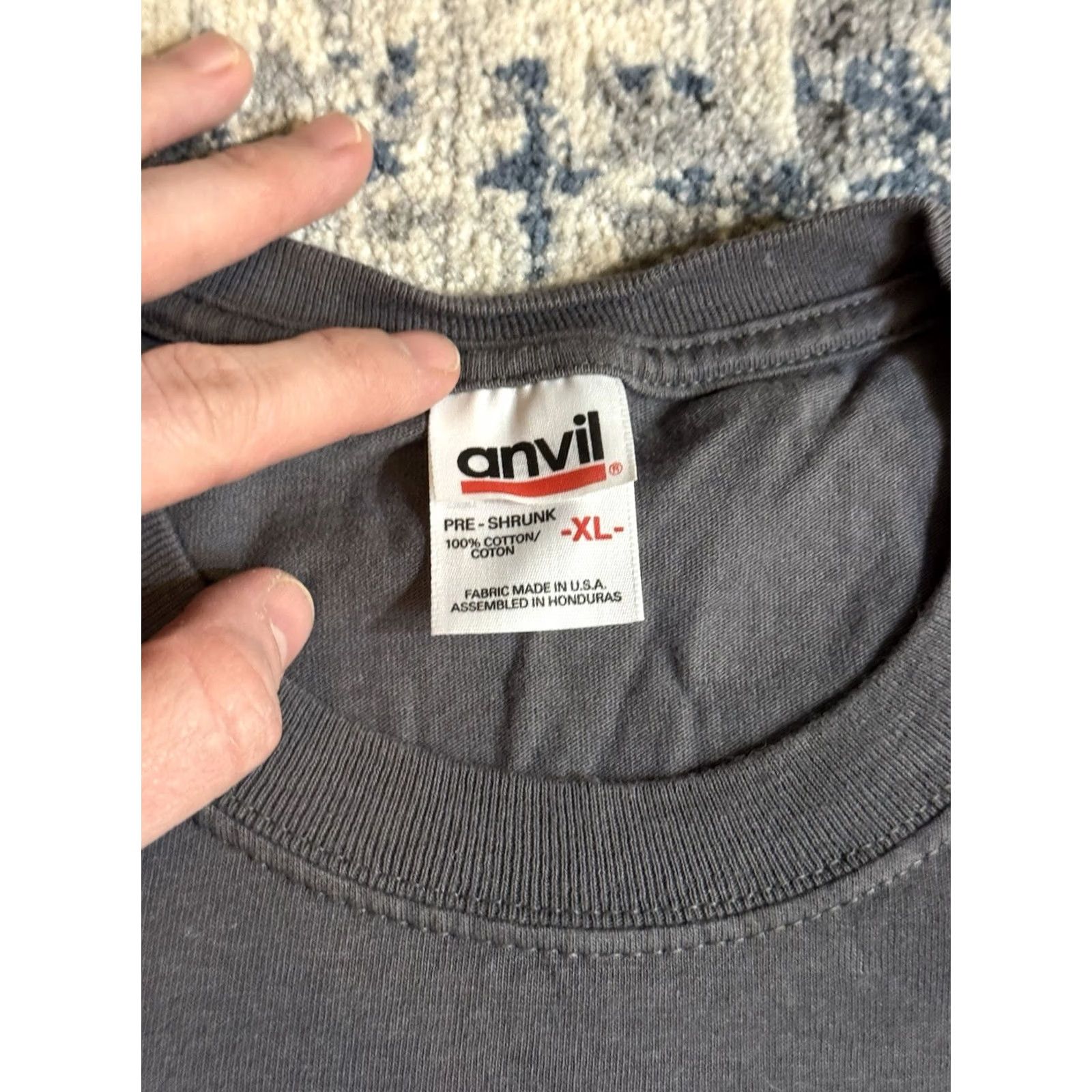 Anvil VINTAGE Anvil T-Shirt XL Gray The Pre-Teens Fitsners Suicide Doors East Bay Band Rock Music Punk 2000s Size US XL / EU 56 / 4 - 5 Thumbnail