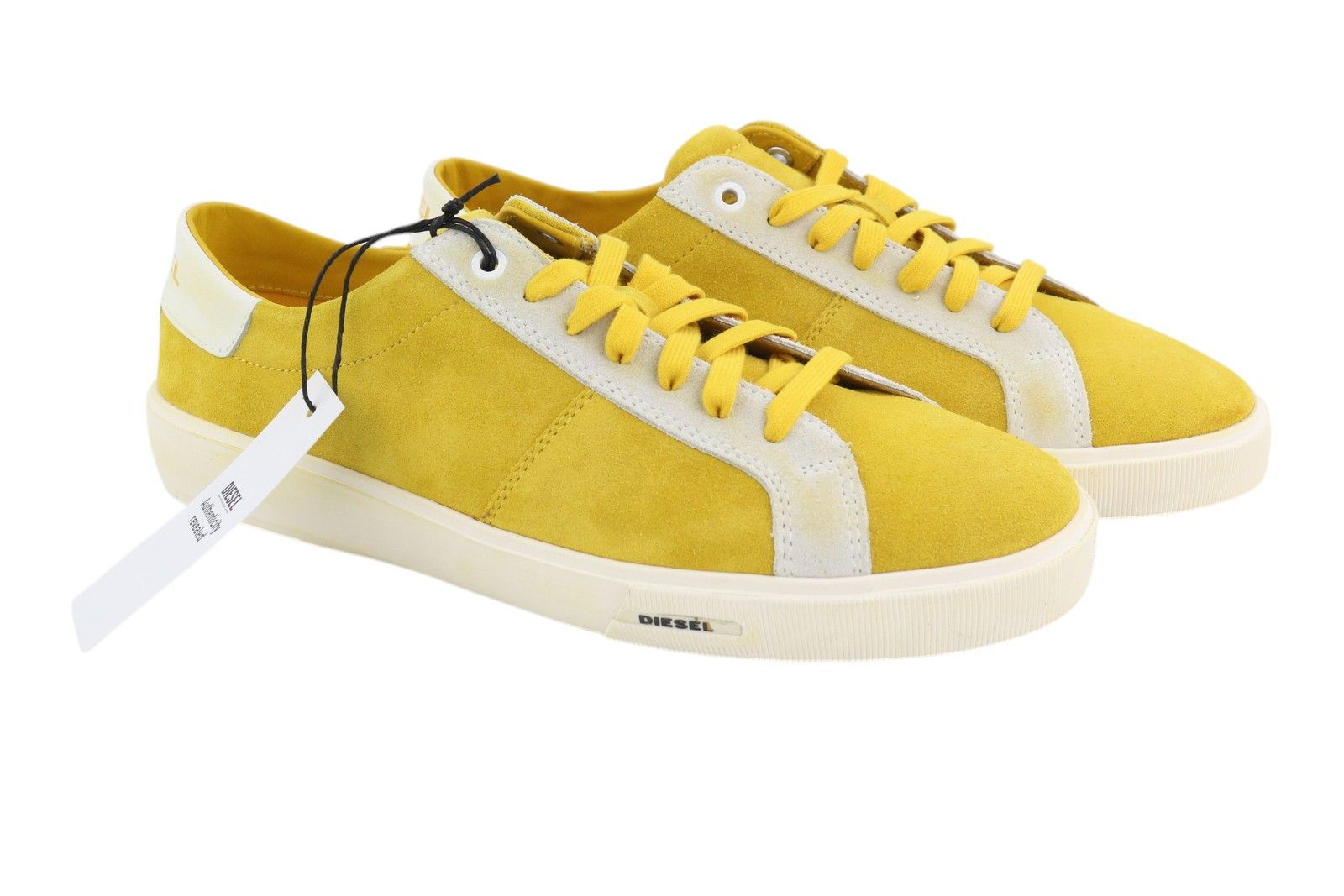 Diesel S-Mydori Lc Mens Sneakers EU44 Yellow Suede Leather 40953 Size US 11 / EU 44 - 2 Thumbnail