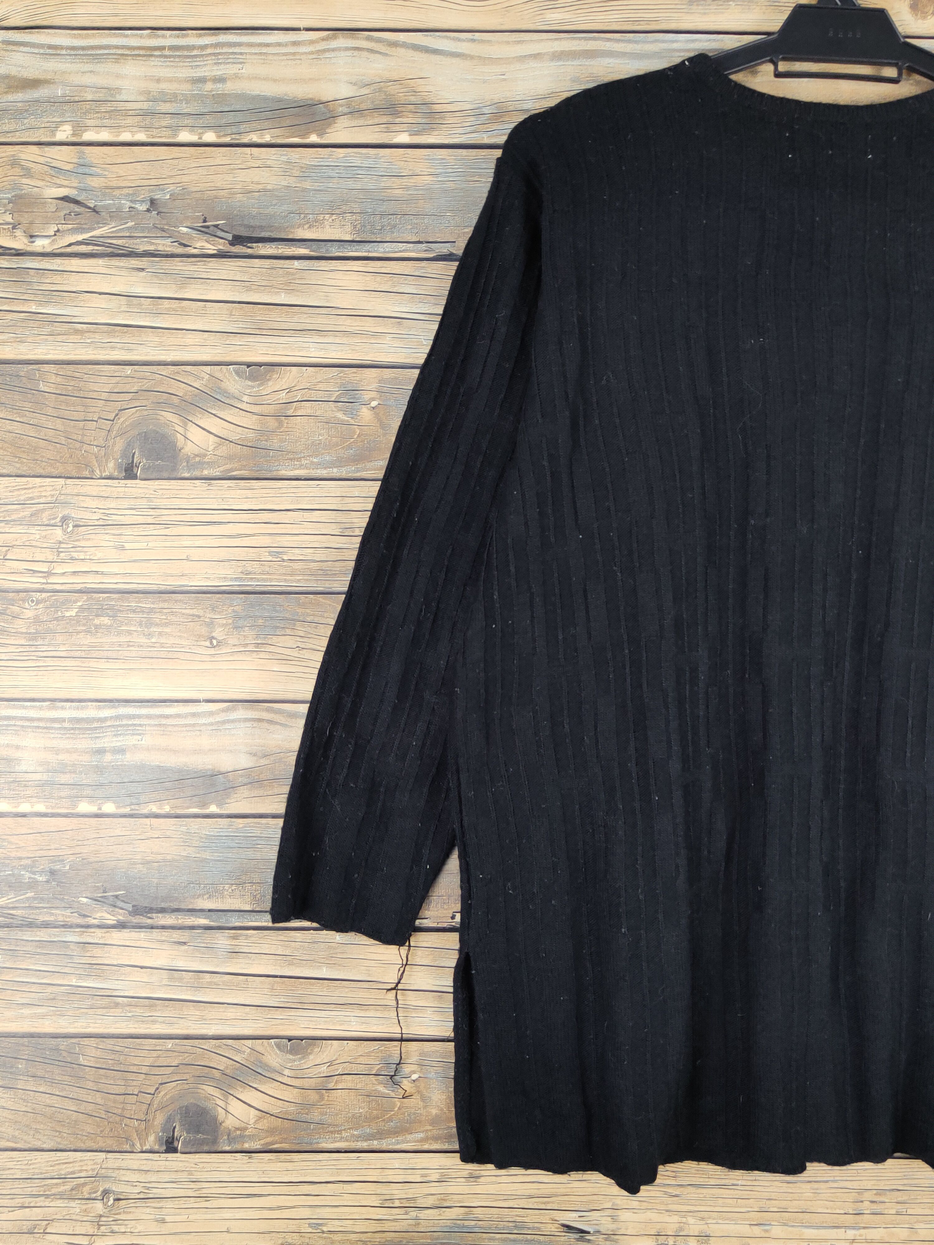 Homespun Knitwear Eden Black Knitwear Long Sleeve #W1338 Size M / US 6-8 / IT 42-44 - 8 Thumbnail